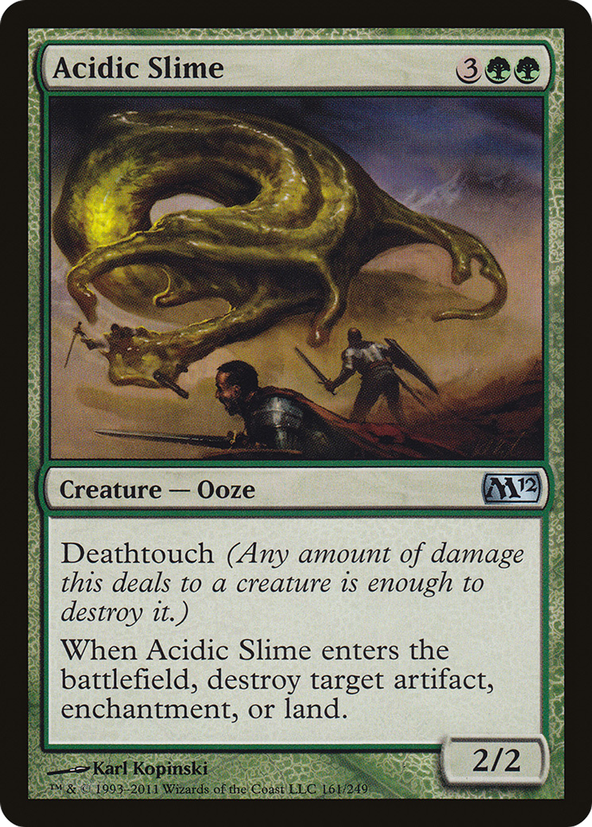Acidic Slime — Magic 2012 — Magic: The Gathering