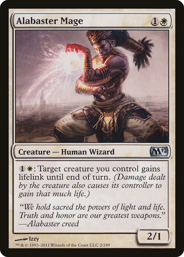 Alabaster Mage — Magic 2012 — Magic: The Gathering