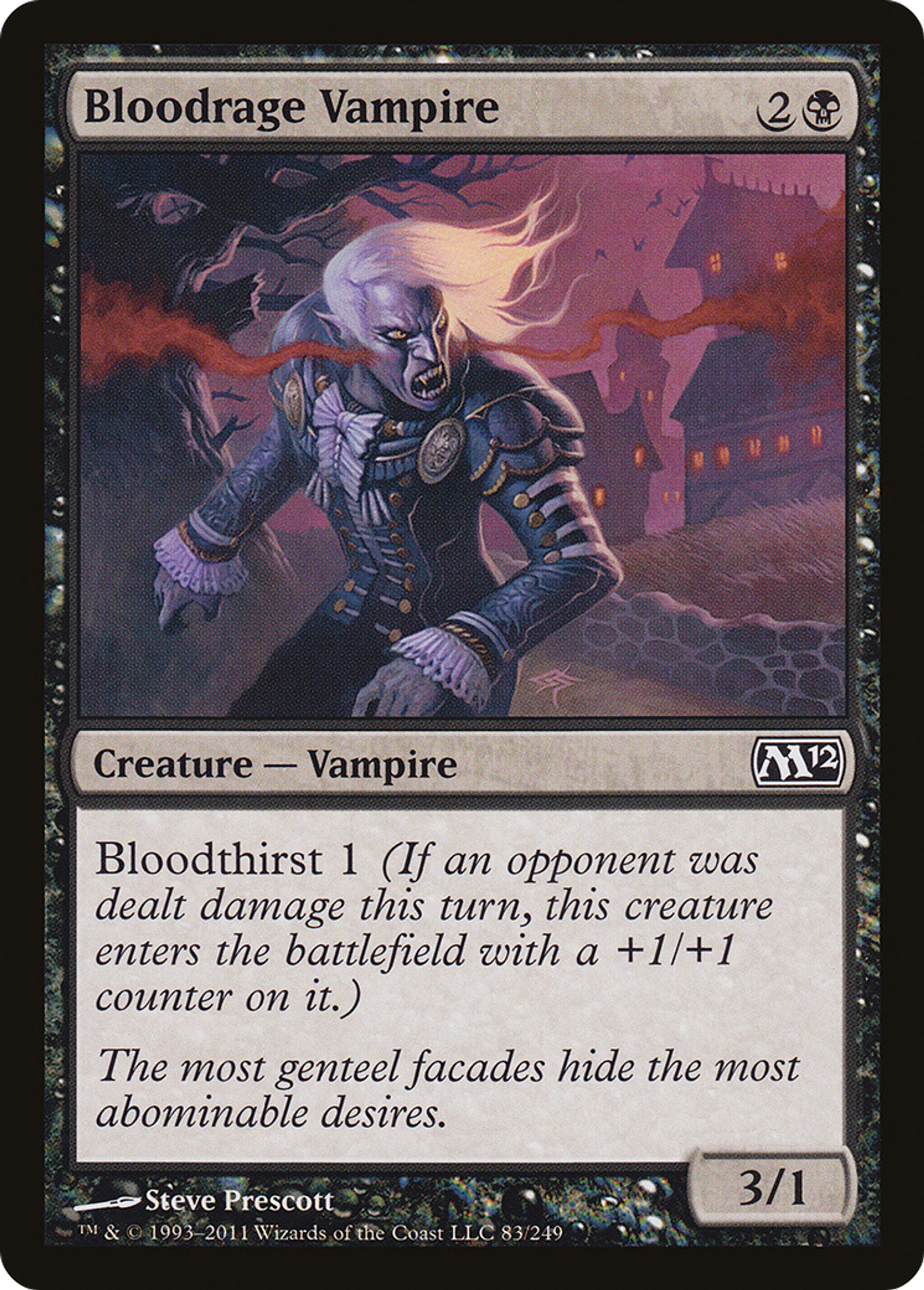 Bloodrage Vampire — Magic 2012 — Magic: The Gathering