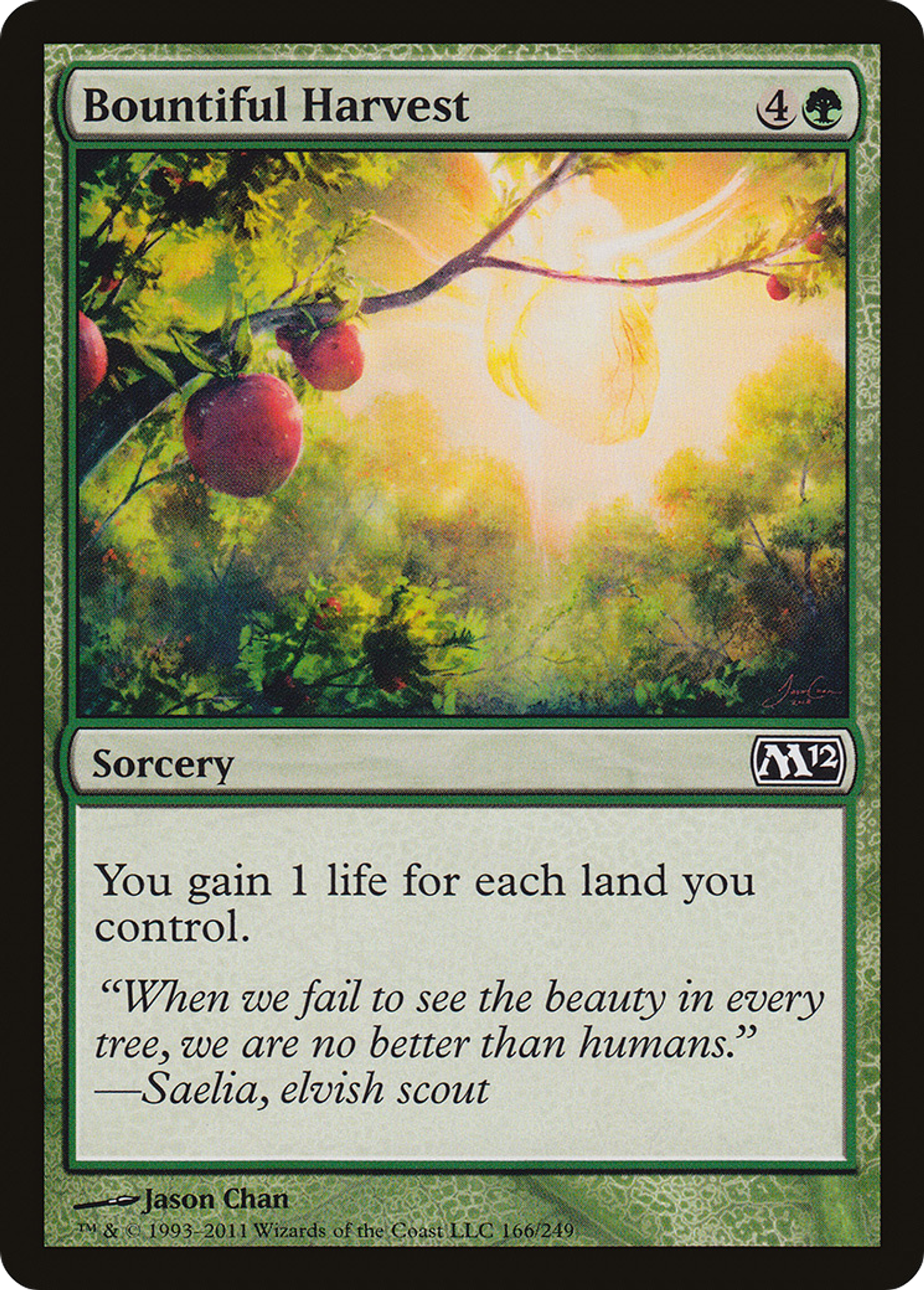 Récolte généreuse — Magic 2012 — Magic: The Gathering