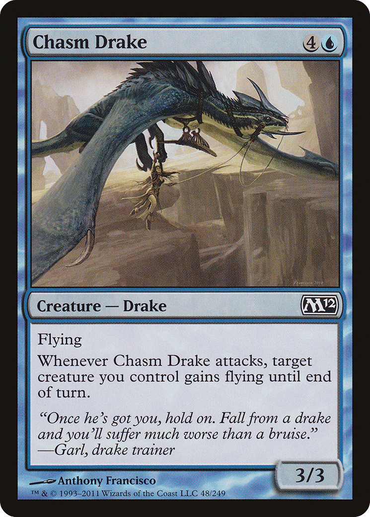 Chasm Drake — Magic 2012 — Magic: The Gathering