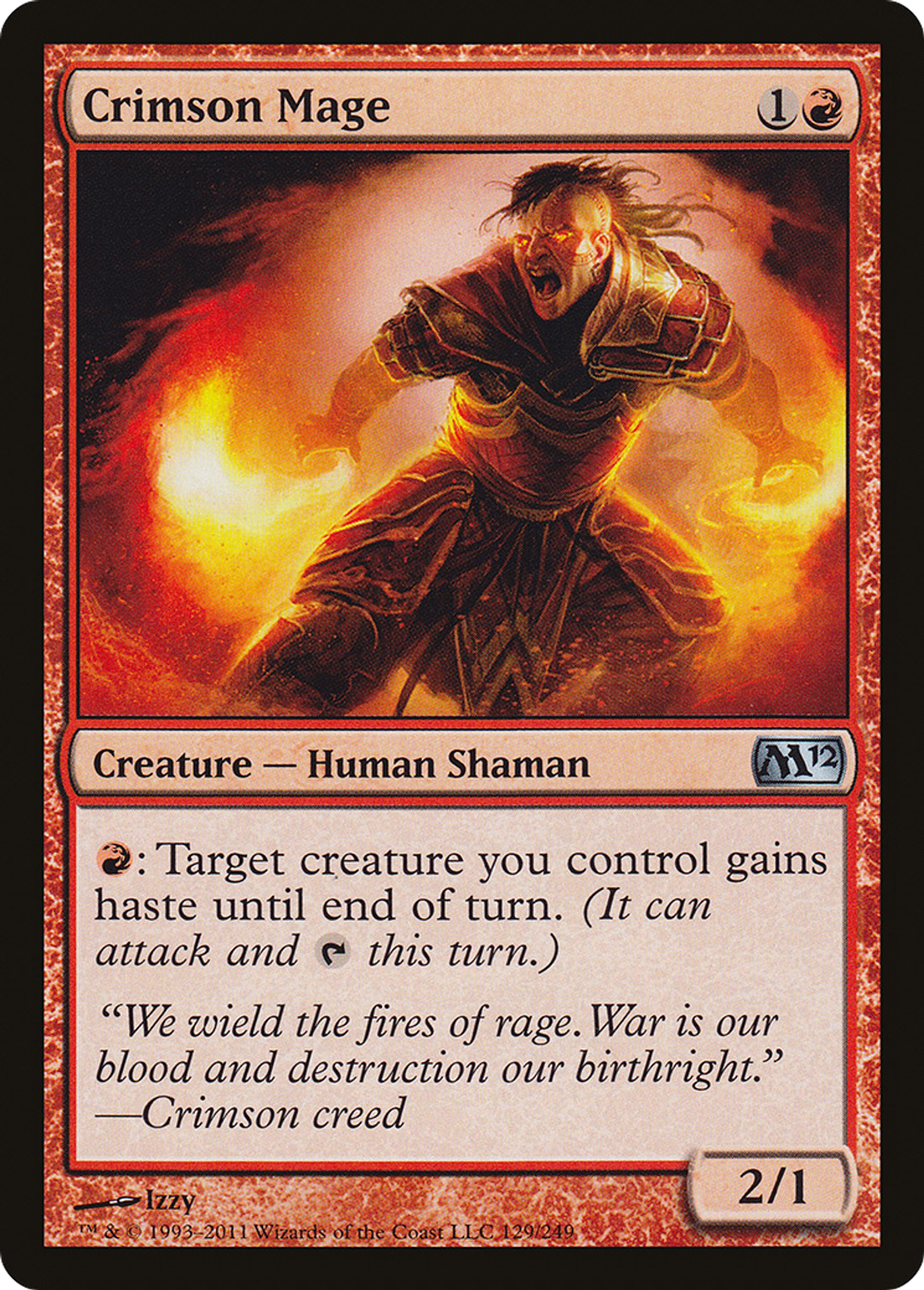 Crimson Mage — Magic 2012 — Magic: The Gathering