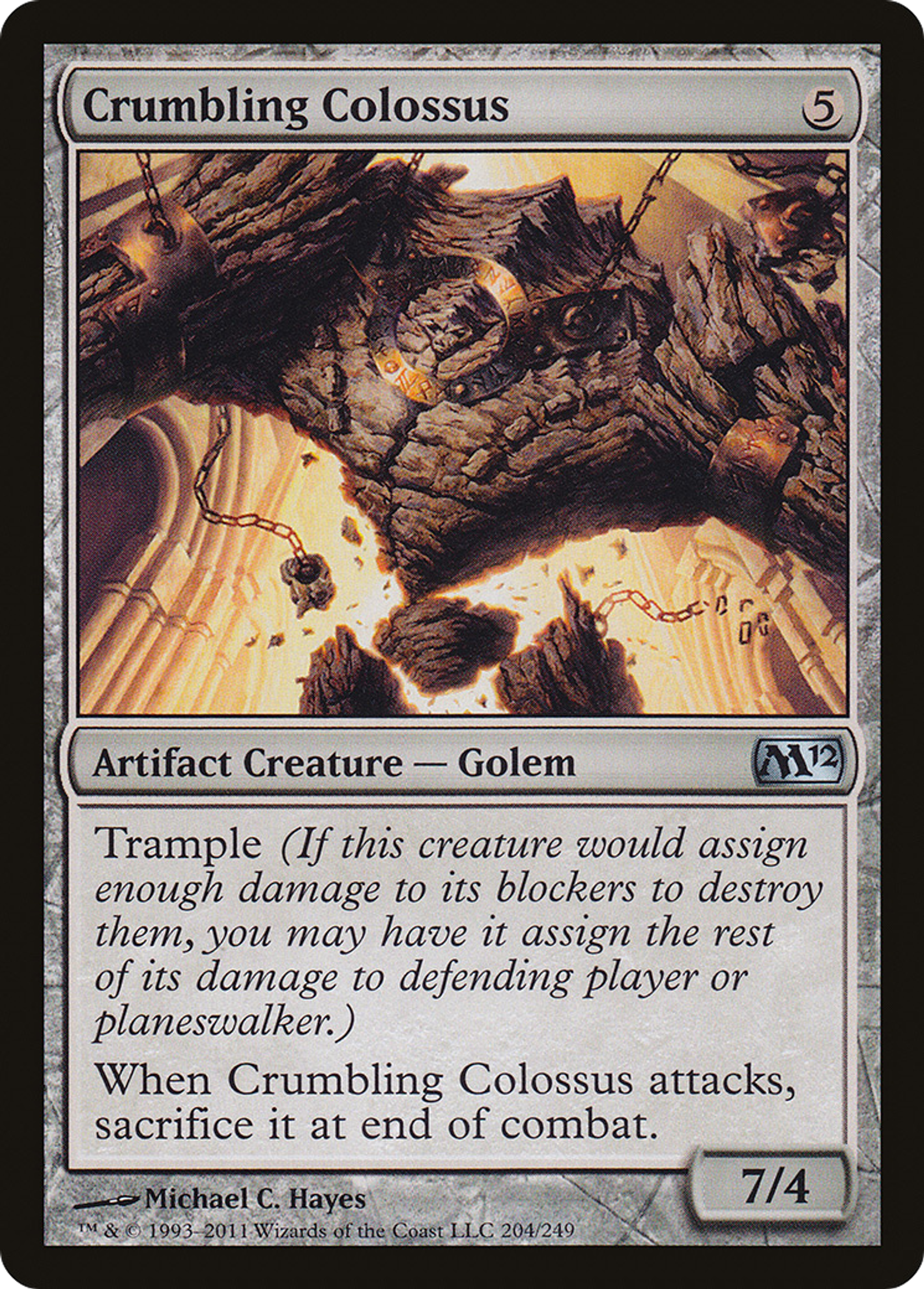 Crumbling Colossus — Magic 2012 — Magic: The Gathering