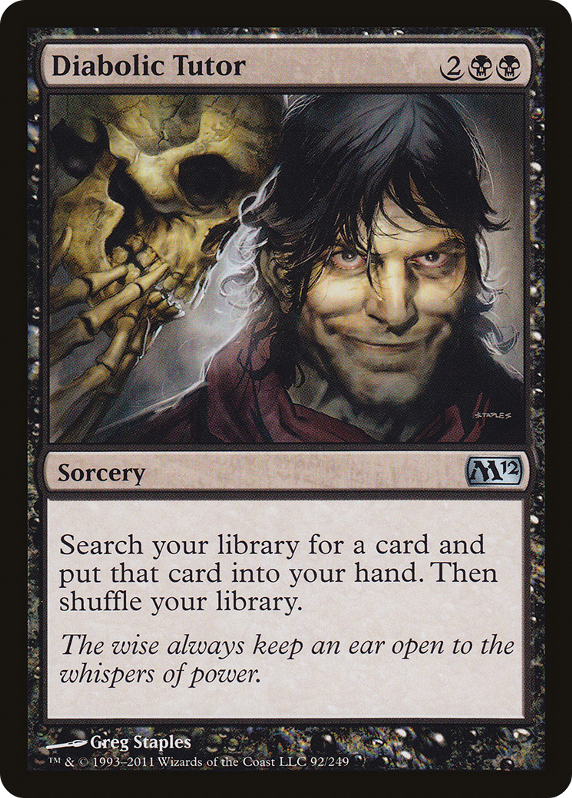 Précepteur démoniaque — Magic 2012 — Magic: The Gathering