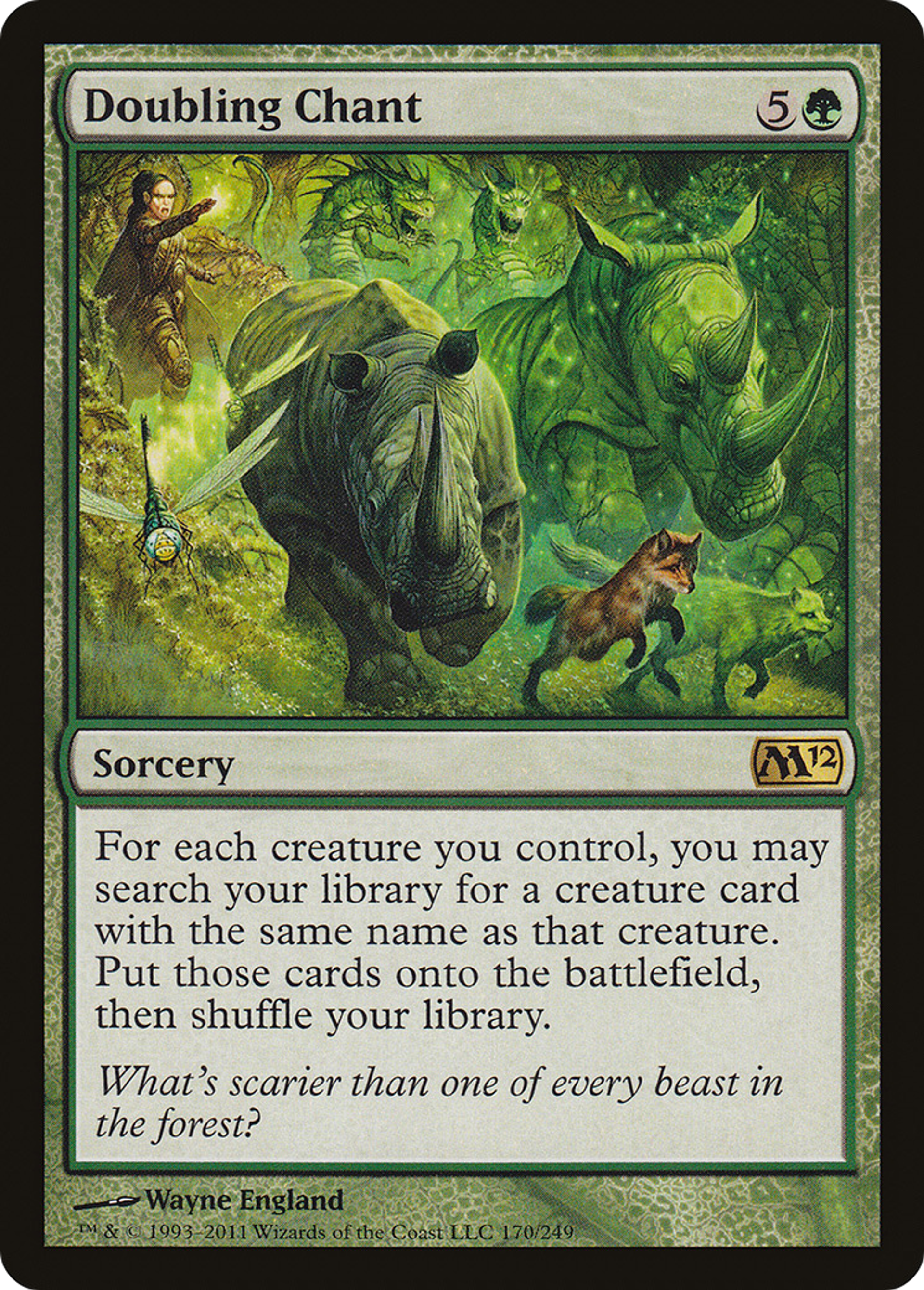 Doubling Chant — Magic 2012 — Magic: The Gathering