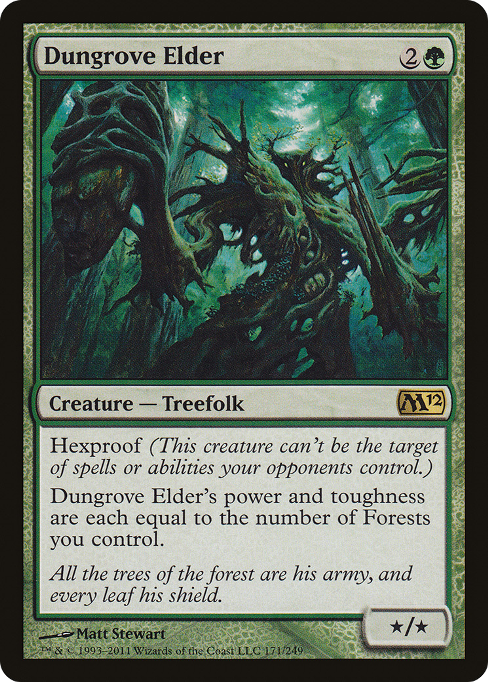 Dungrove Elder — Magic 2012 — Magic: The Gathering