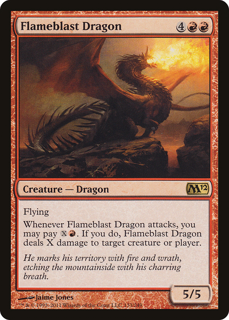 Flameblast Dragon — Magic 2012 — Magic: The Gathering
