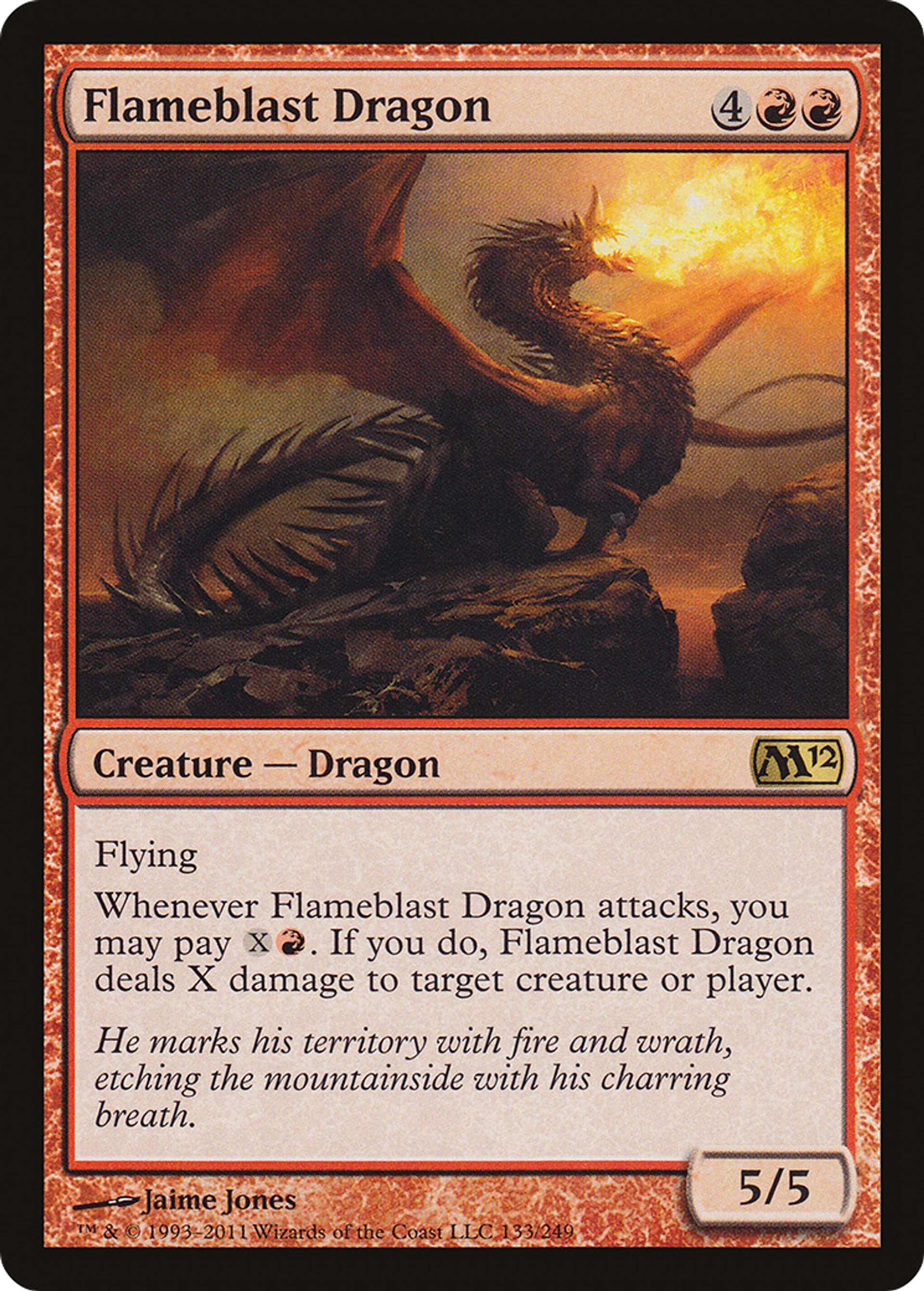 Flameblast Dragon — Magic 2012 — Magic: The Gathering
