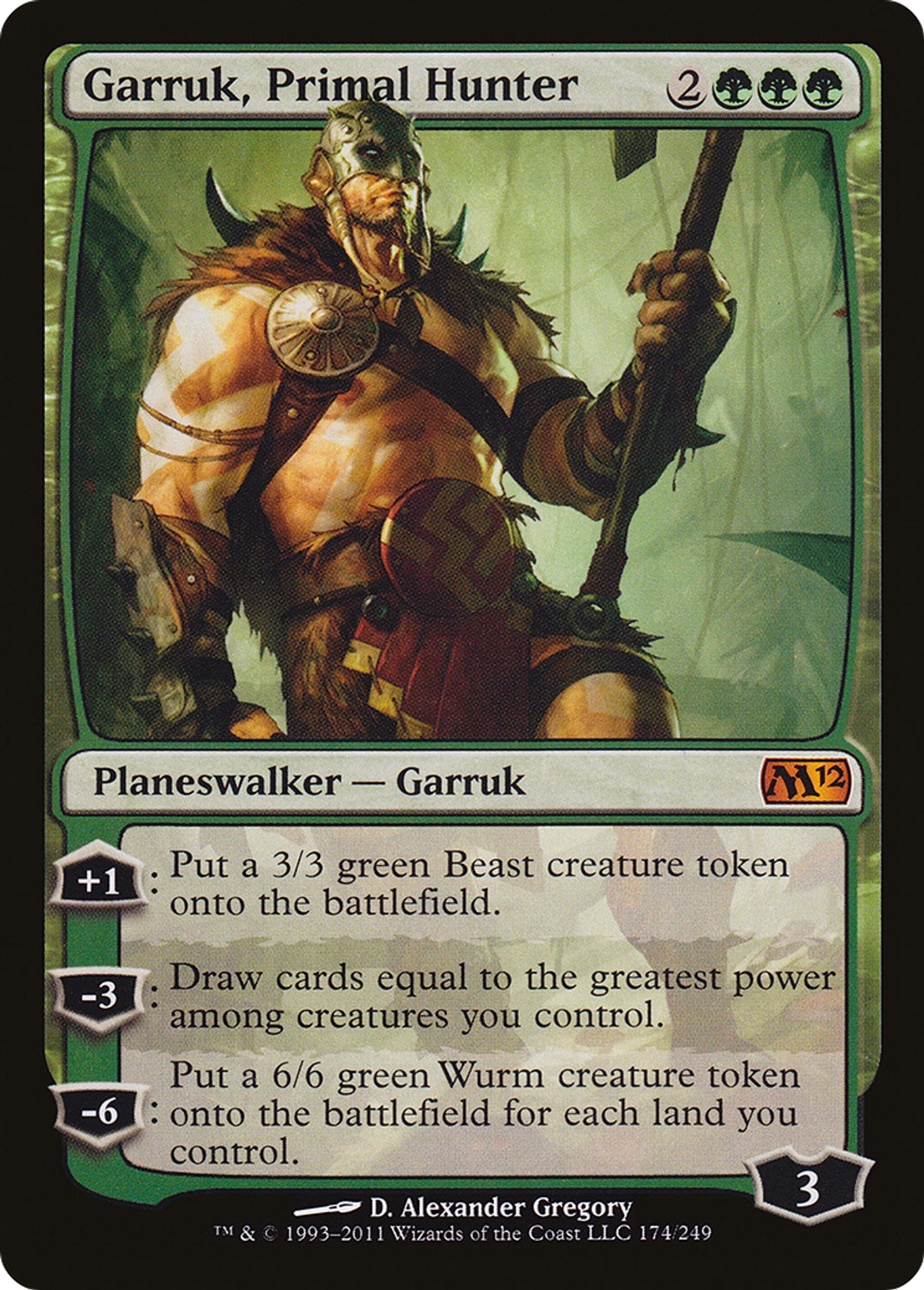 Garruk, Primal Hunter — Magic 2012 — Magic: The Gathering