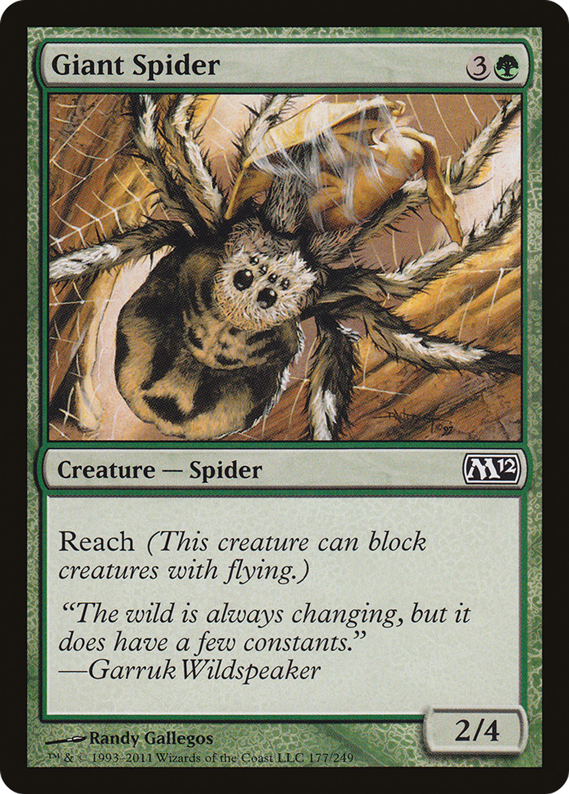 Giant Spider — Magic 2012 — Magic: The Gathering