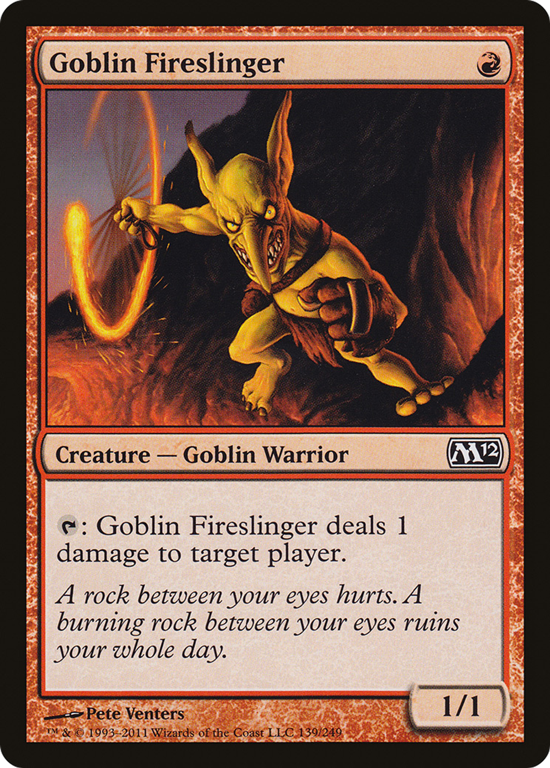 Goblin Fireslinger — Magic 2012 — Magic: The Gathering