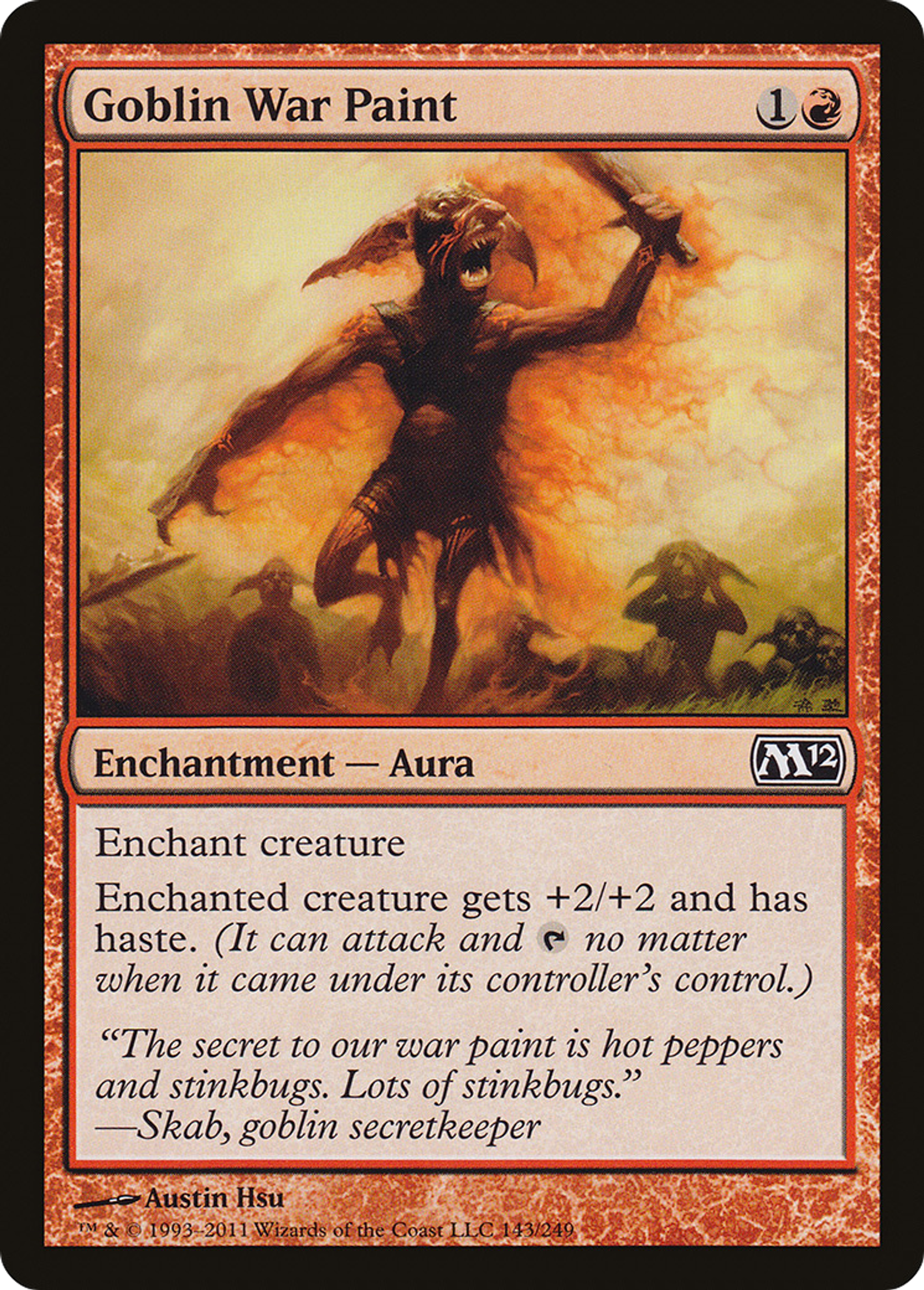 Goblin War Paint — Magic 2012 — Magic: The Gathering