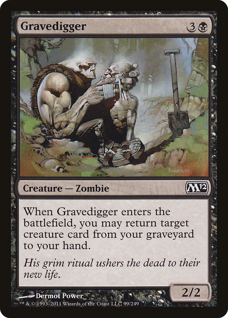 Gravedigger — Magic 2012 — Magic: The Gathering