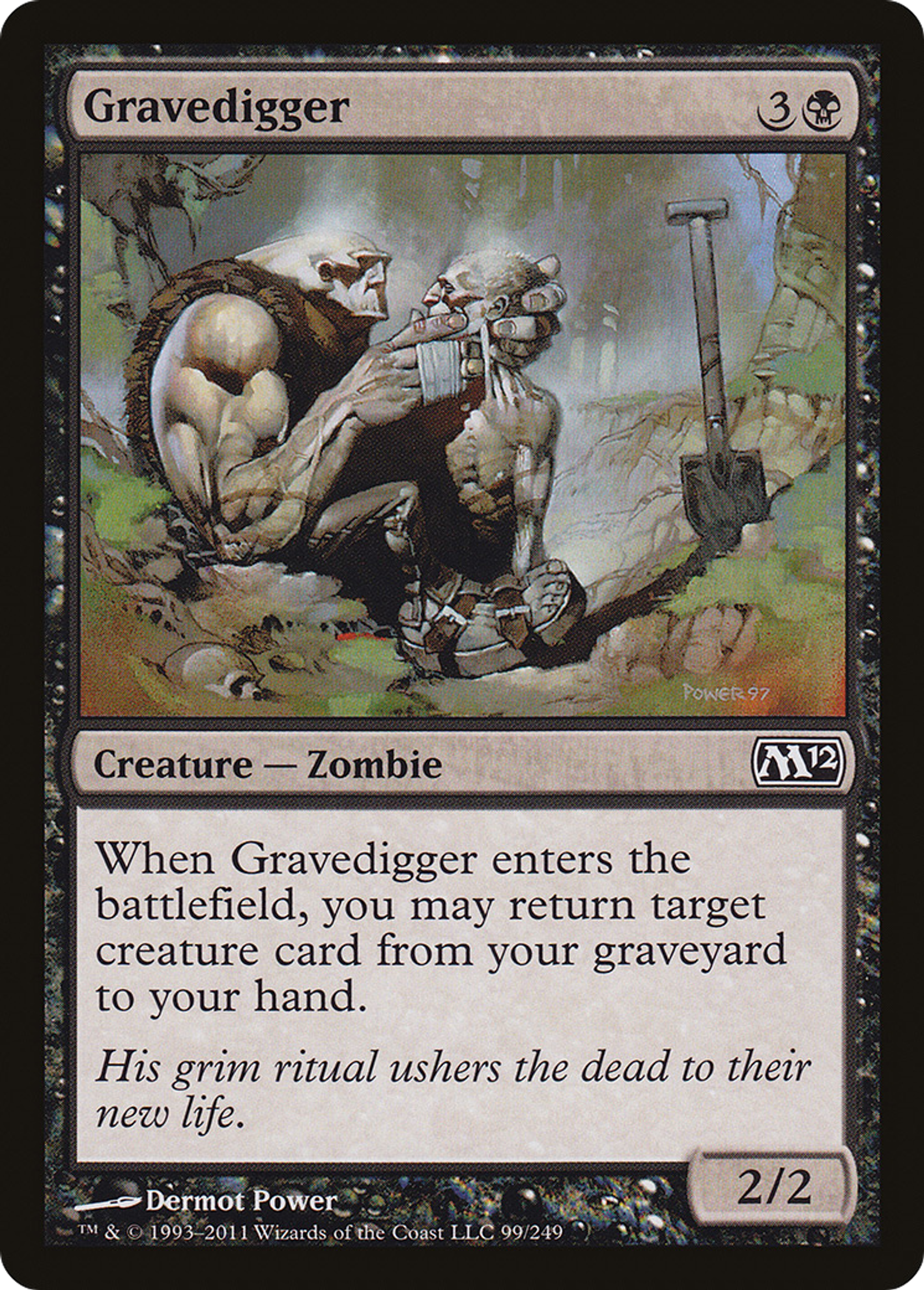 Gravedigger — Magic 2012 — Magic: The Gathering
