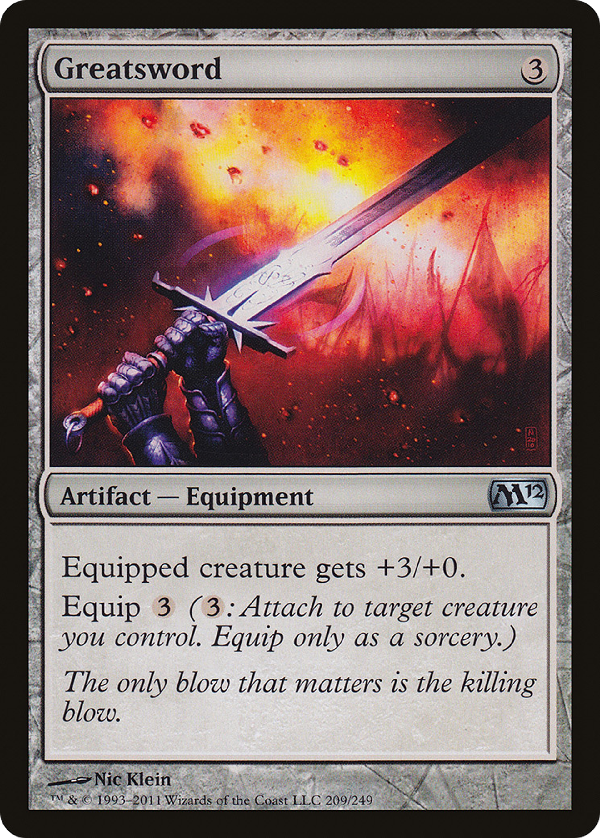 Greatsword — Magic 2012 — Magic: The Gathering