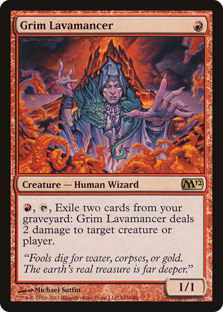 Grim Lavamancer — Magic 2012 — Magic: The Gathering