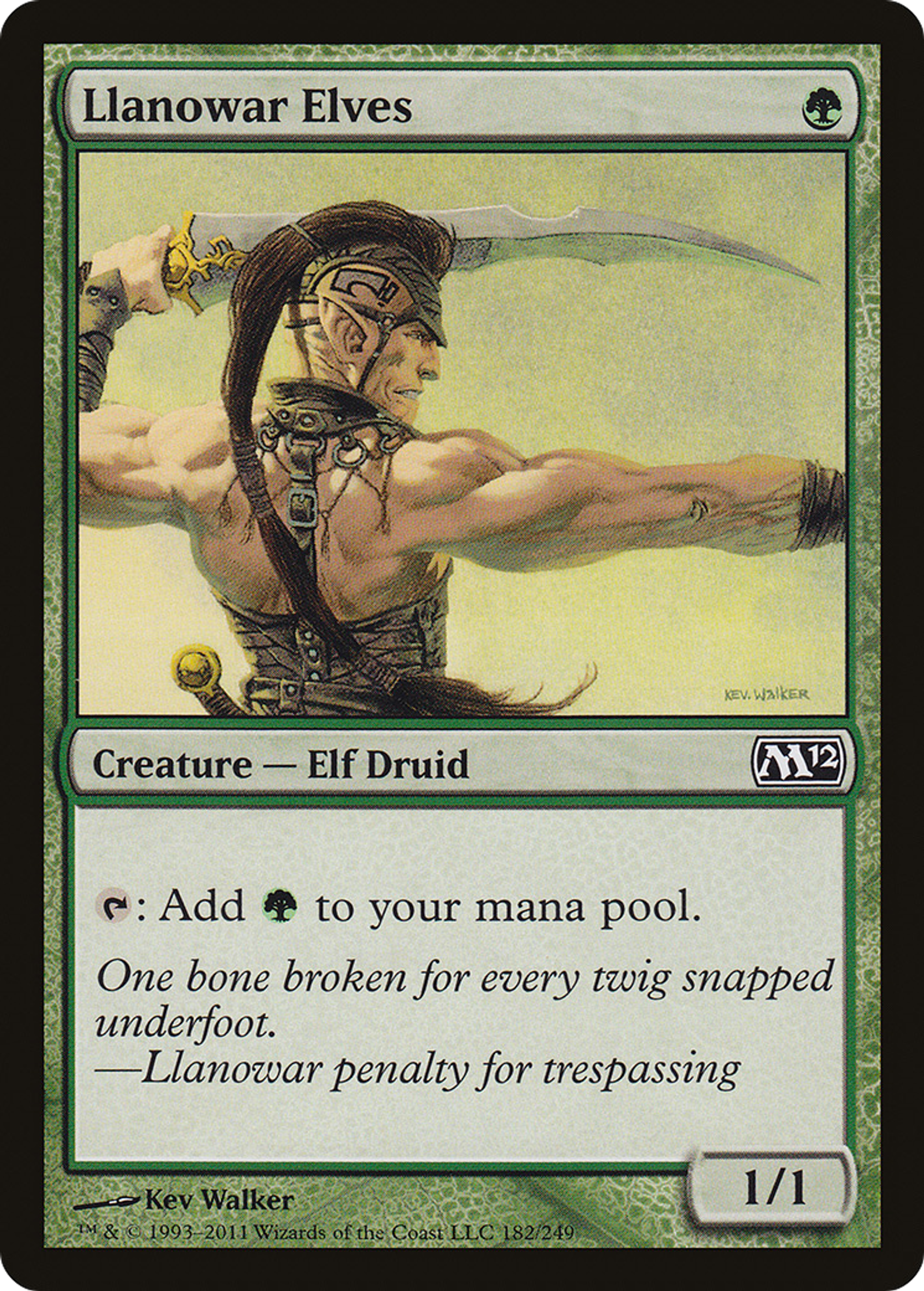 Llanowar Elves — Magic 2012 — Magic: The Gathering