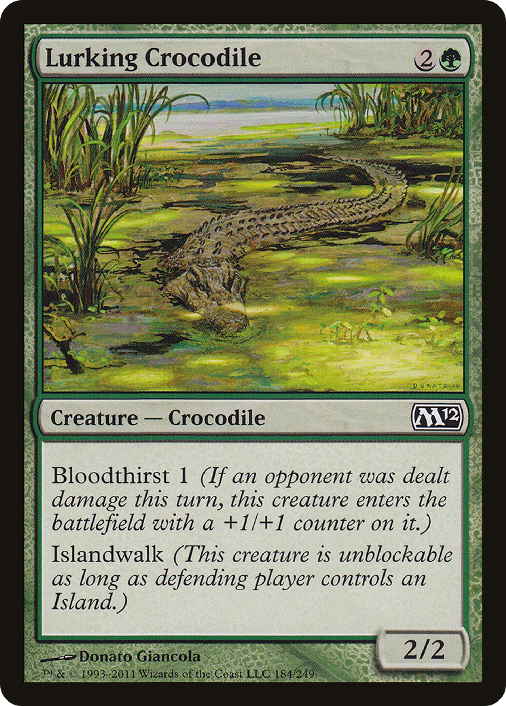 Crocodile en maraude — Magic 2012 — Magic: The Gathering