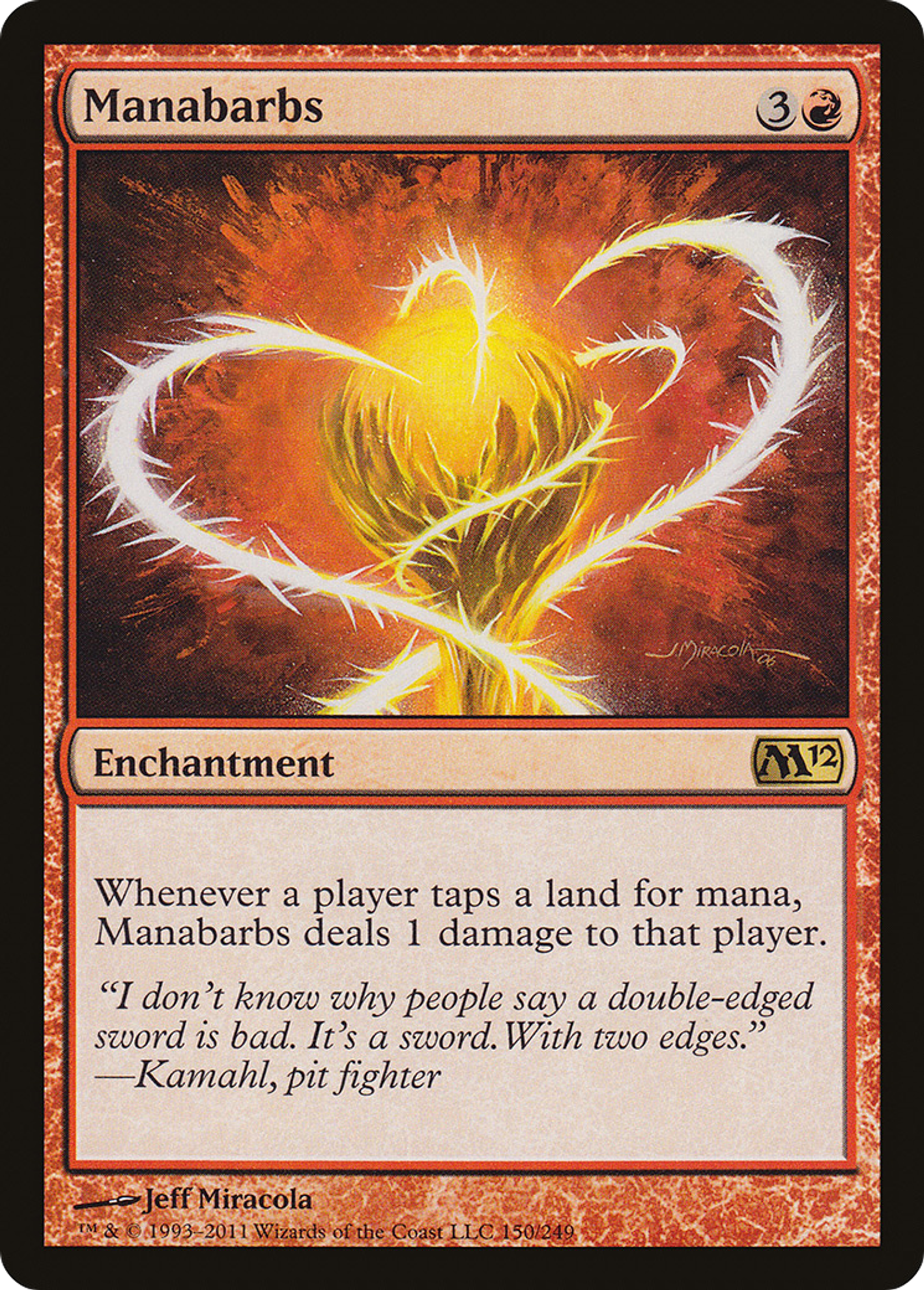 Manabarbs — Magic 2012 — Magic: The Gathering