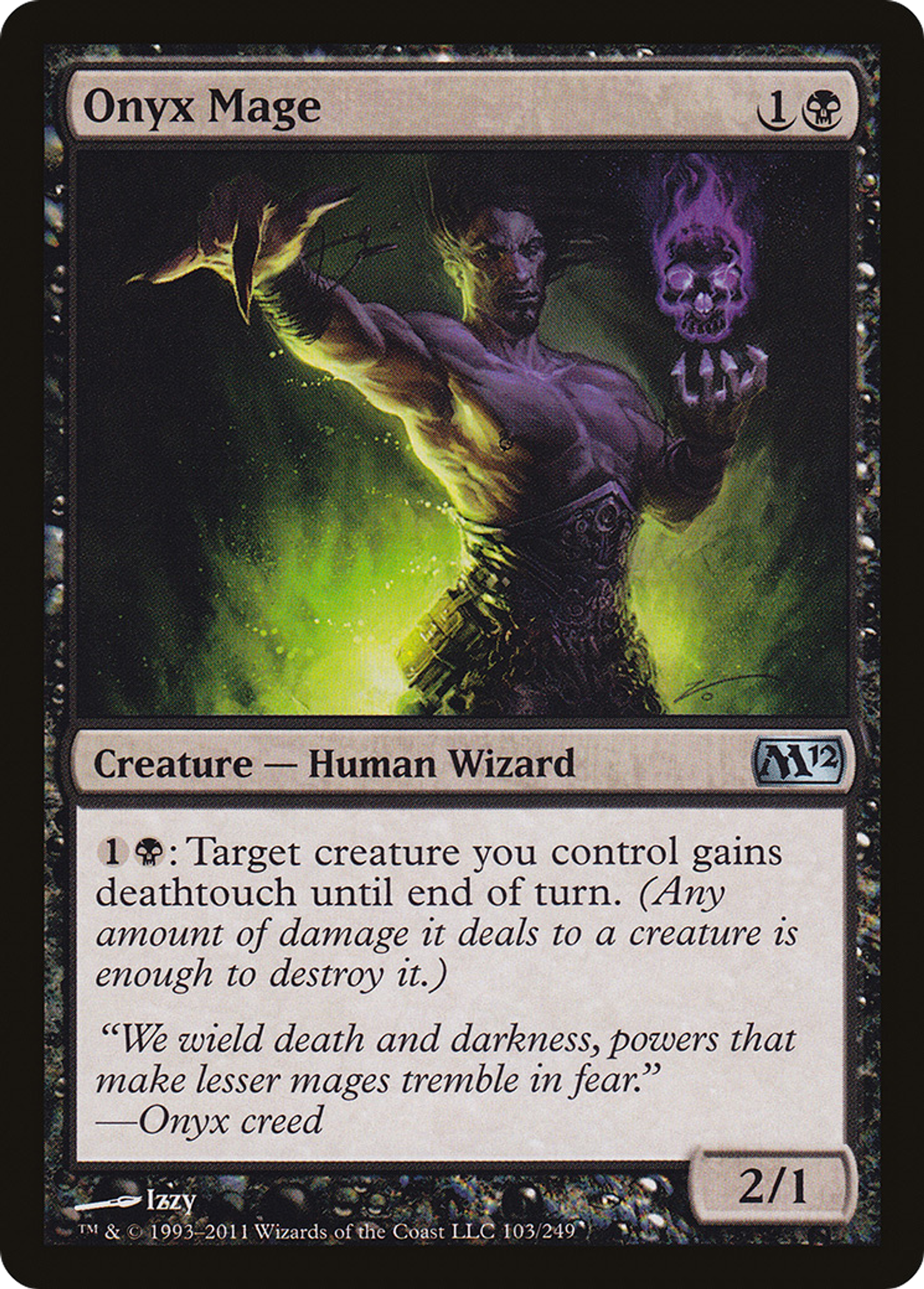 Mage de l'onyx — Magic 2012 — Magic: The Gathering