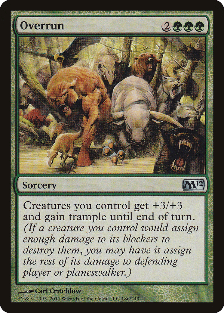 Overrun — Magic 2012 — Magic: The Gathering