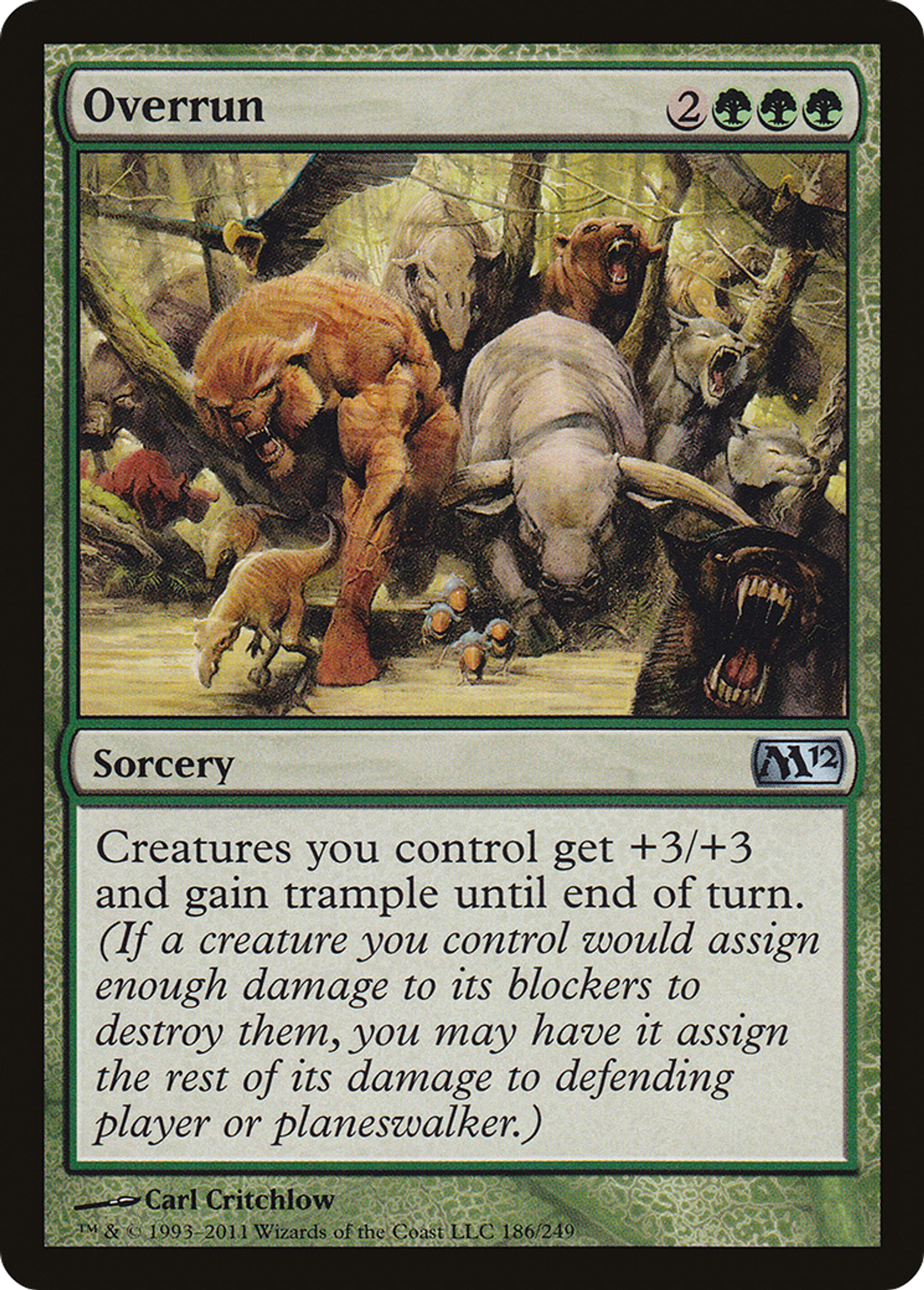 Overrun — Magic 2012 — Magic: The Gathering