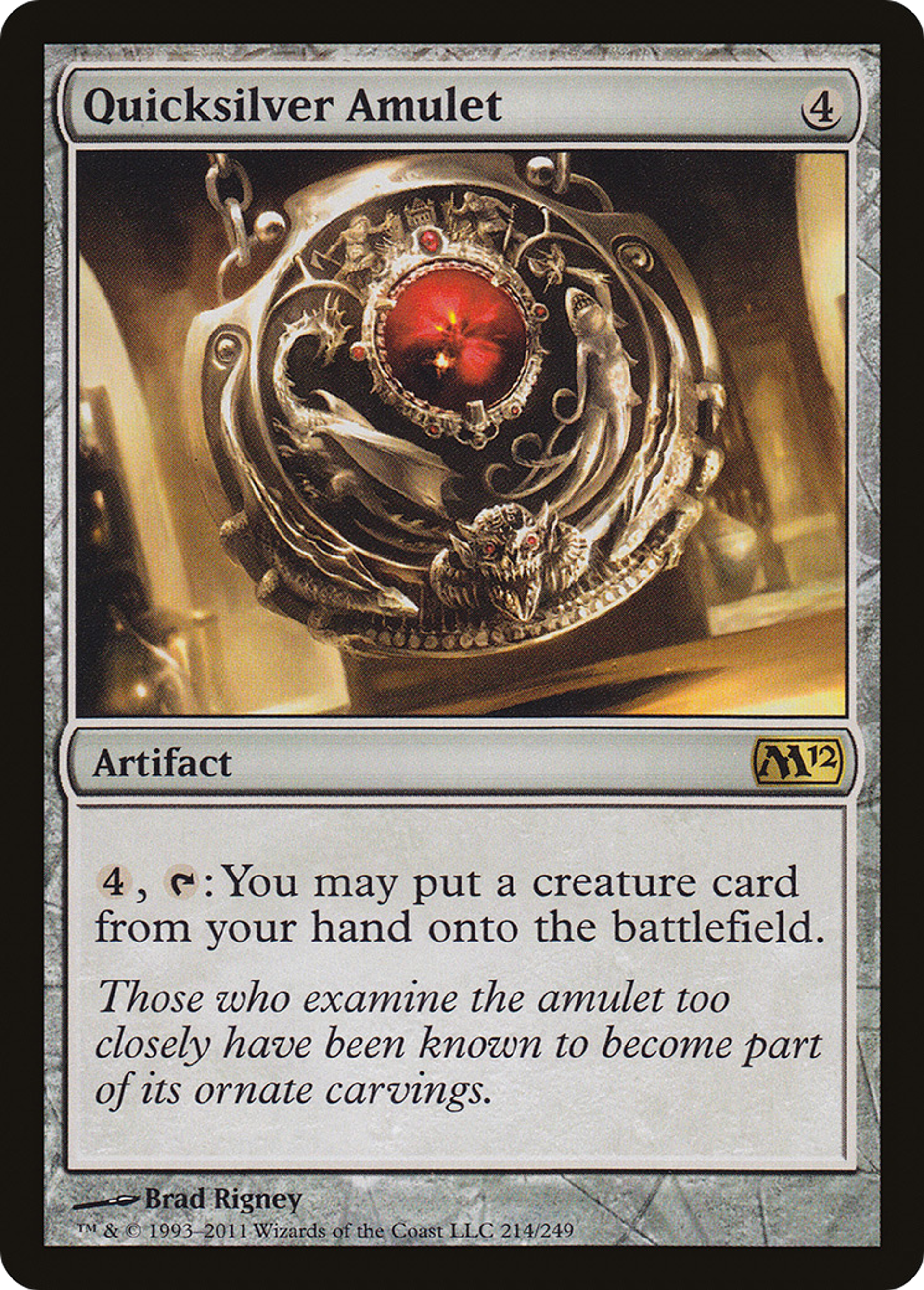 Quicksilver Amulet — Magic 2012 — Magic: The Gathering
