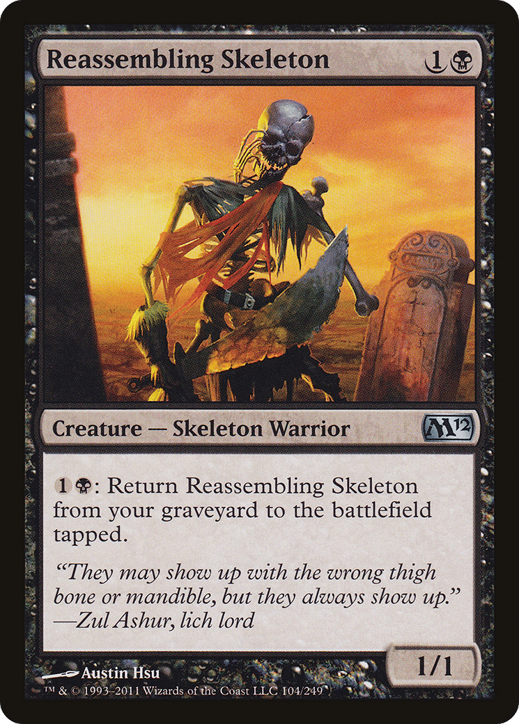 Reassembling Skeleton — Magic 2012 — Magic: The Gathering