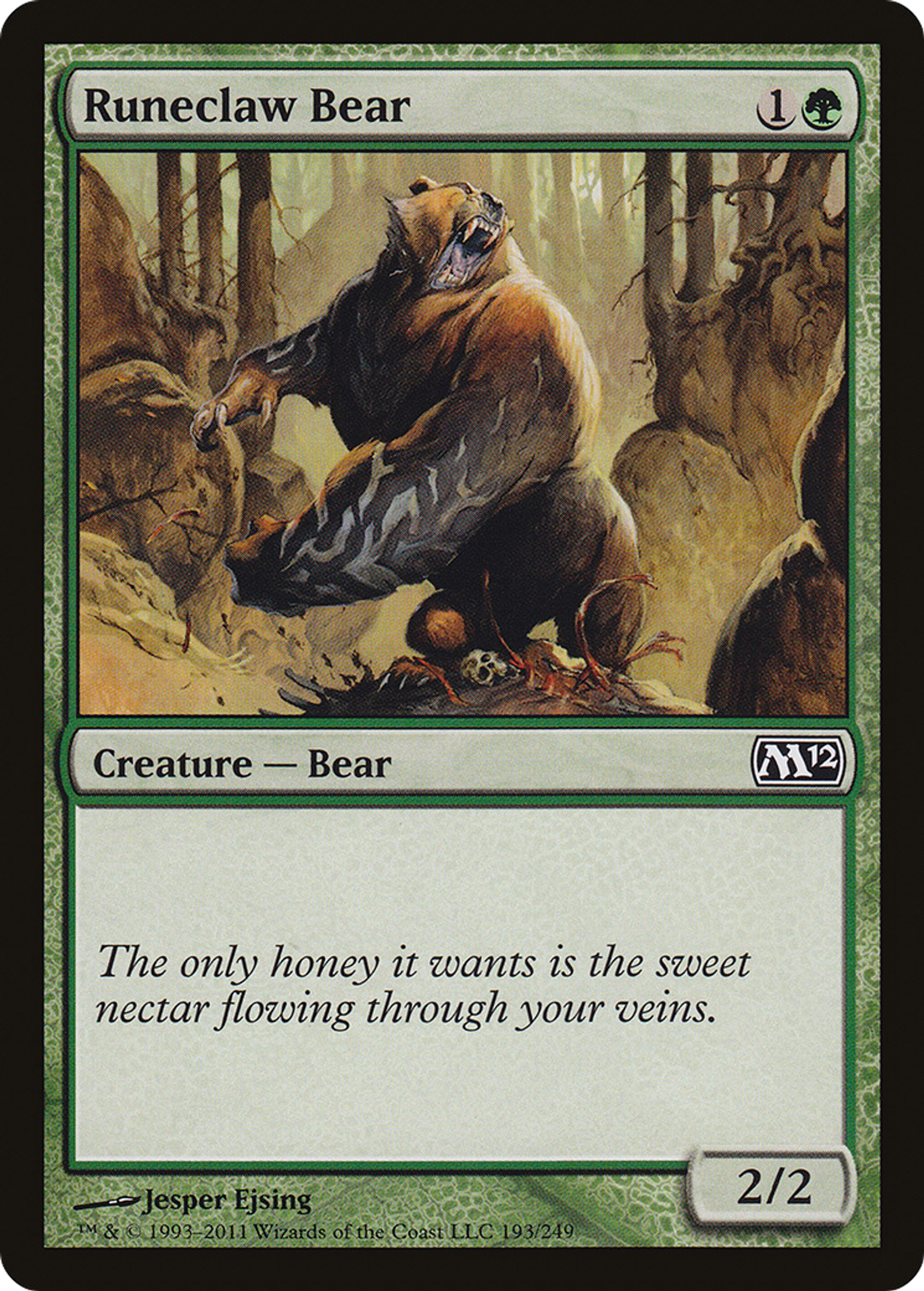 Runeclaw Bear — Magic 2012 — Magic: The Gathering