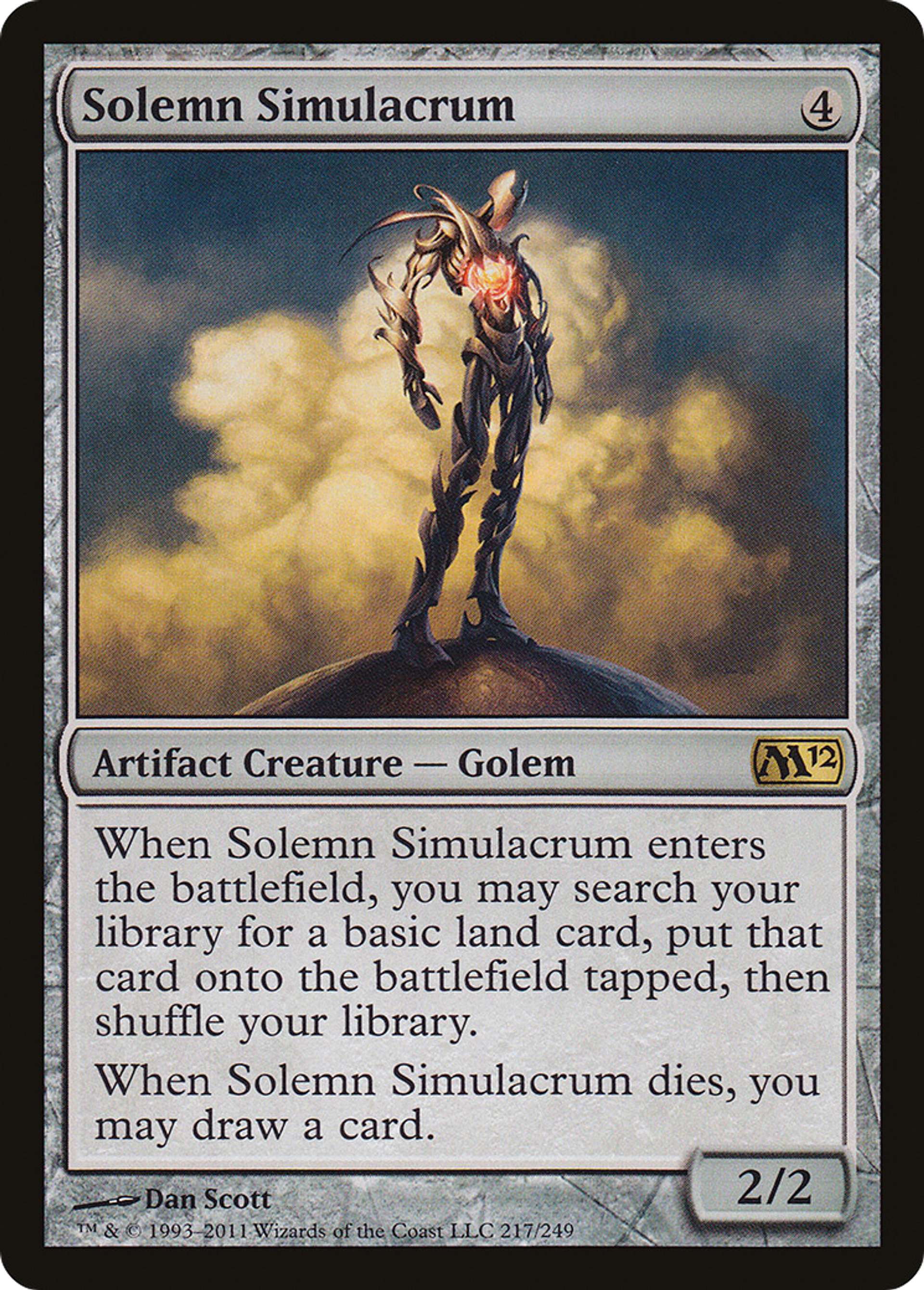 Solemn Simulacrum — Magic 2012 — Magic: The Gathering