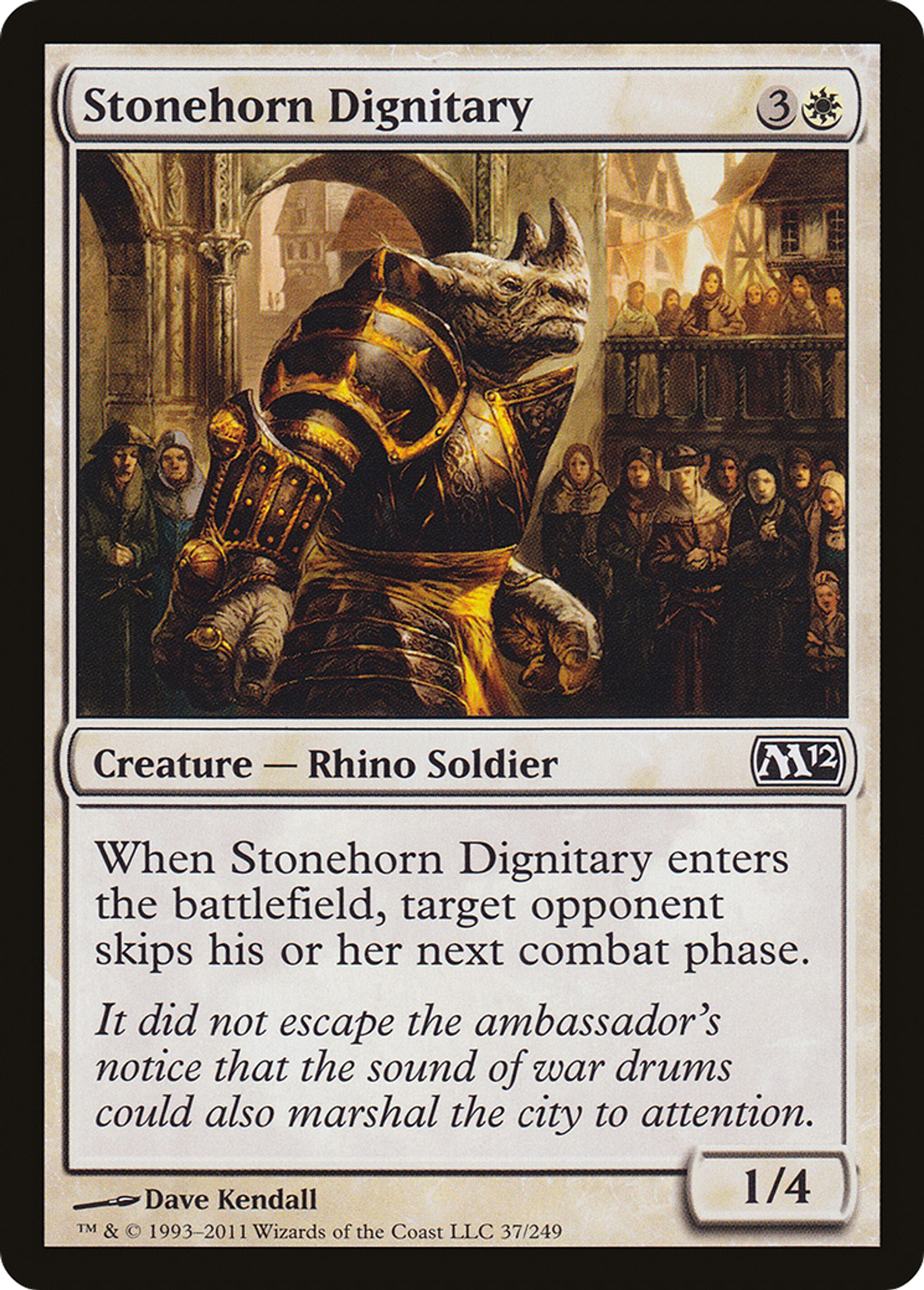 Stonehorn Dignitary — Magic 2012 — Magic: The Gathering