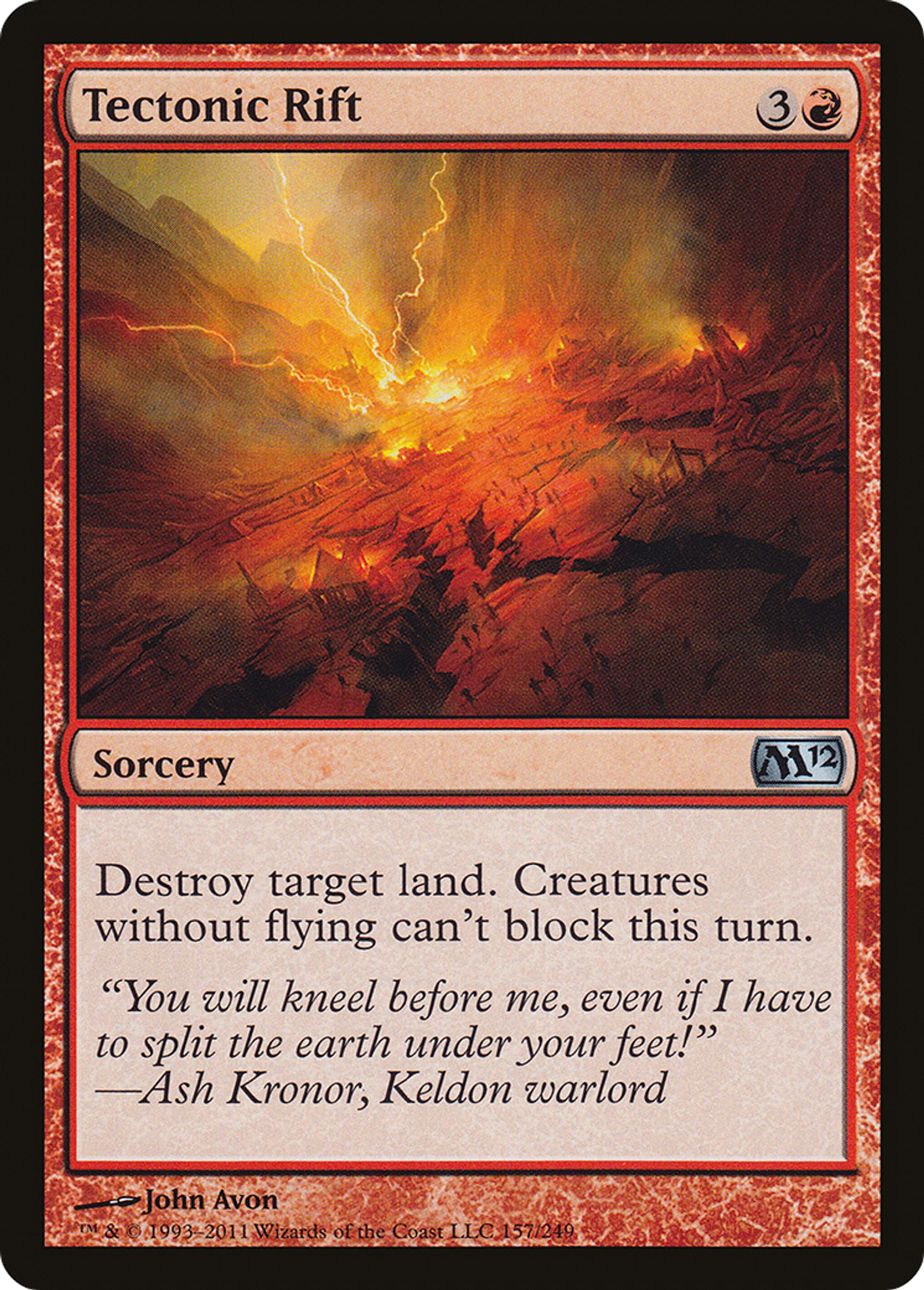 Faille tectonique — Magic 2012 — Magic: The Gathering