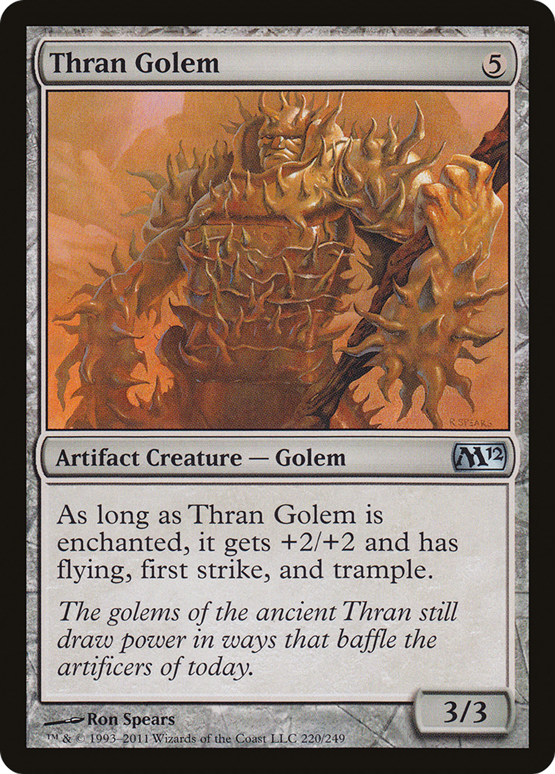 Golem thran — Magic 2012 — Magic: The Gathering