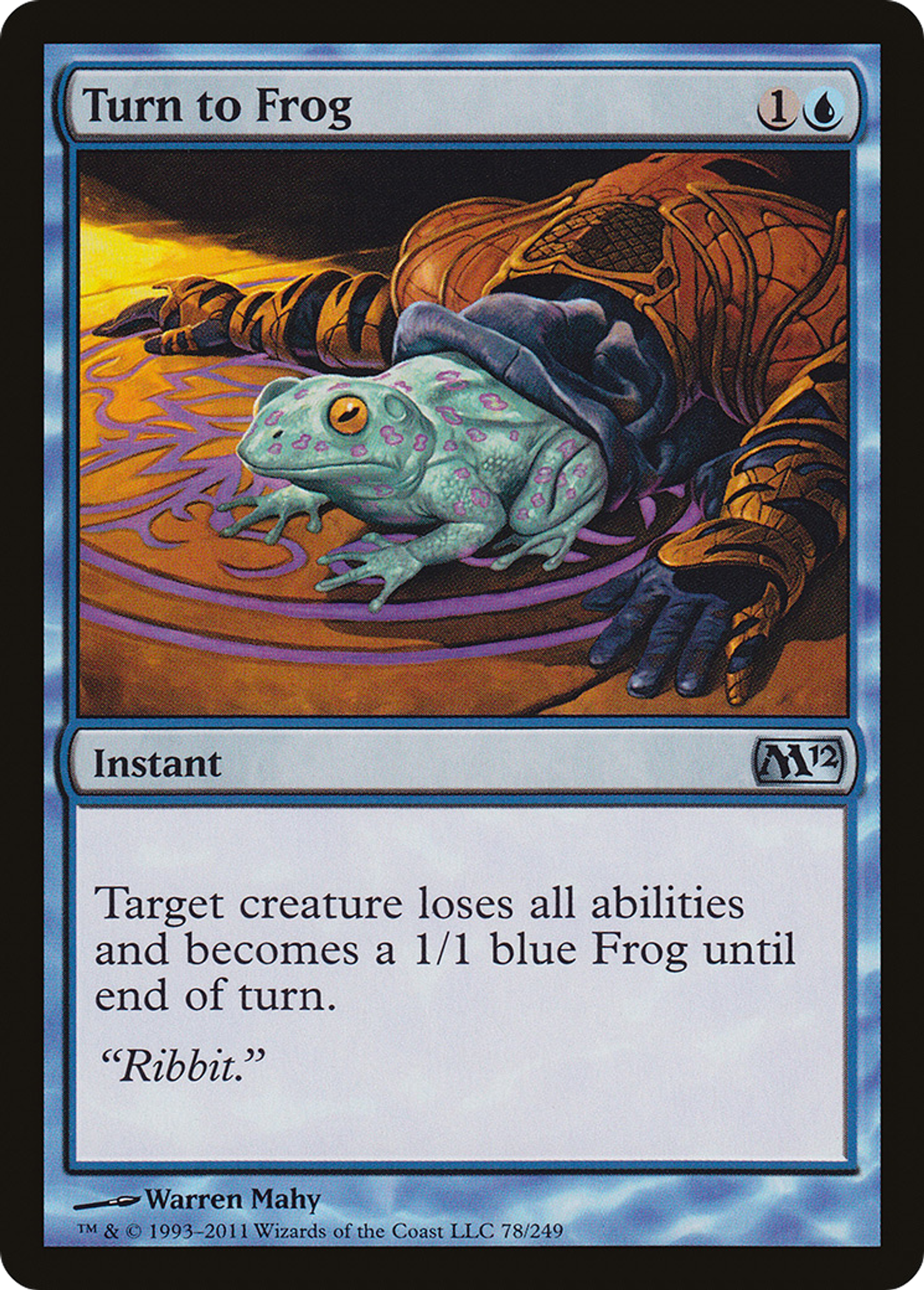 Transformation en grenouille — Magic 2012 — Magic: The Gathering
