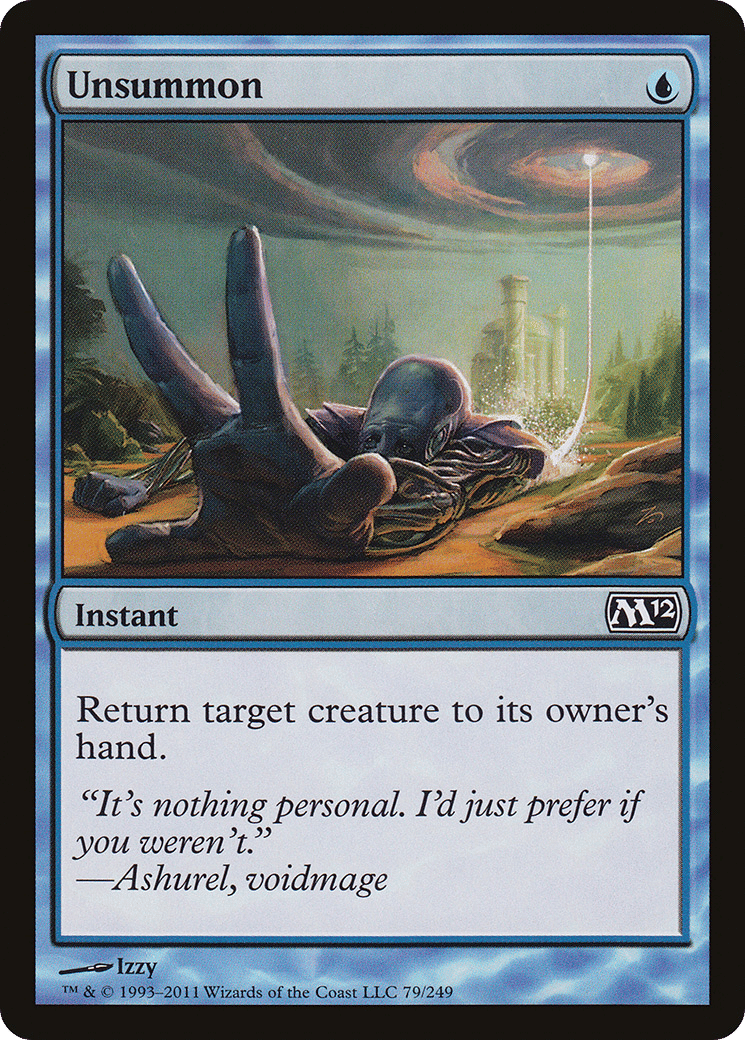 Unsummon — Magic 2012 — Magic: The Gathering