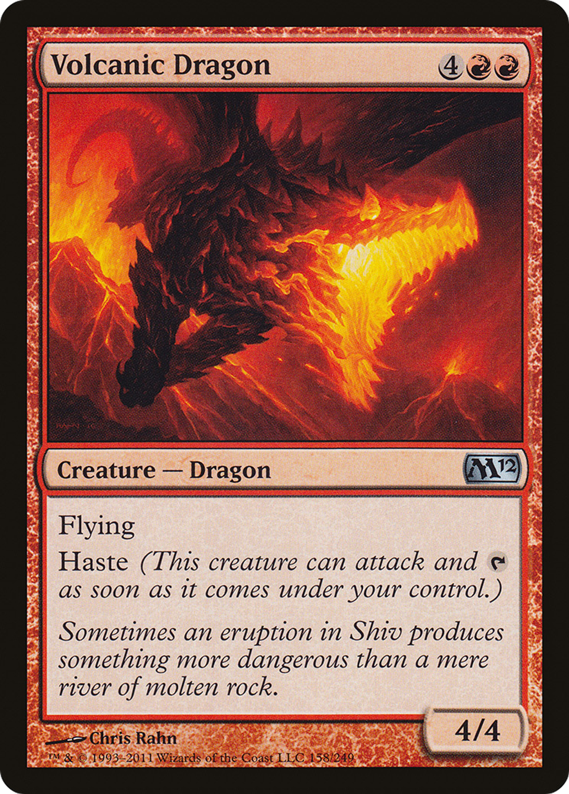 Volcanic Dragon — Magic 2012 — Magic: The Gathering