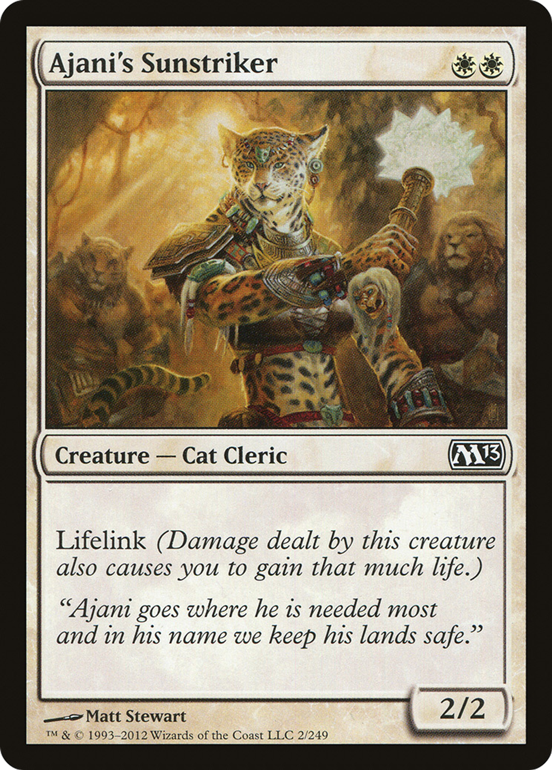 Ajani's Sunstriker — Magic 2013 — Magic: The Gathering