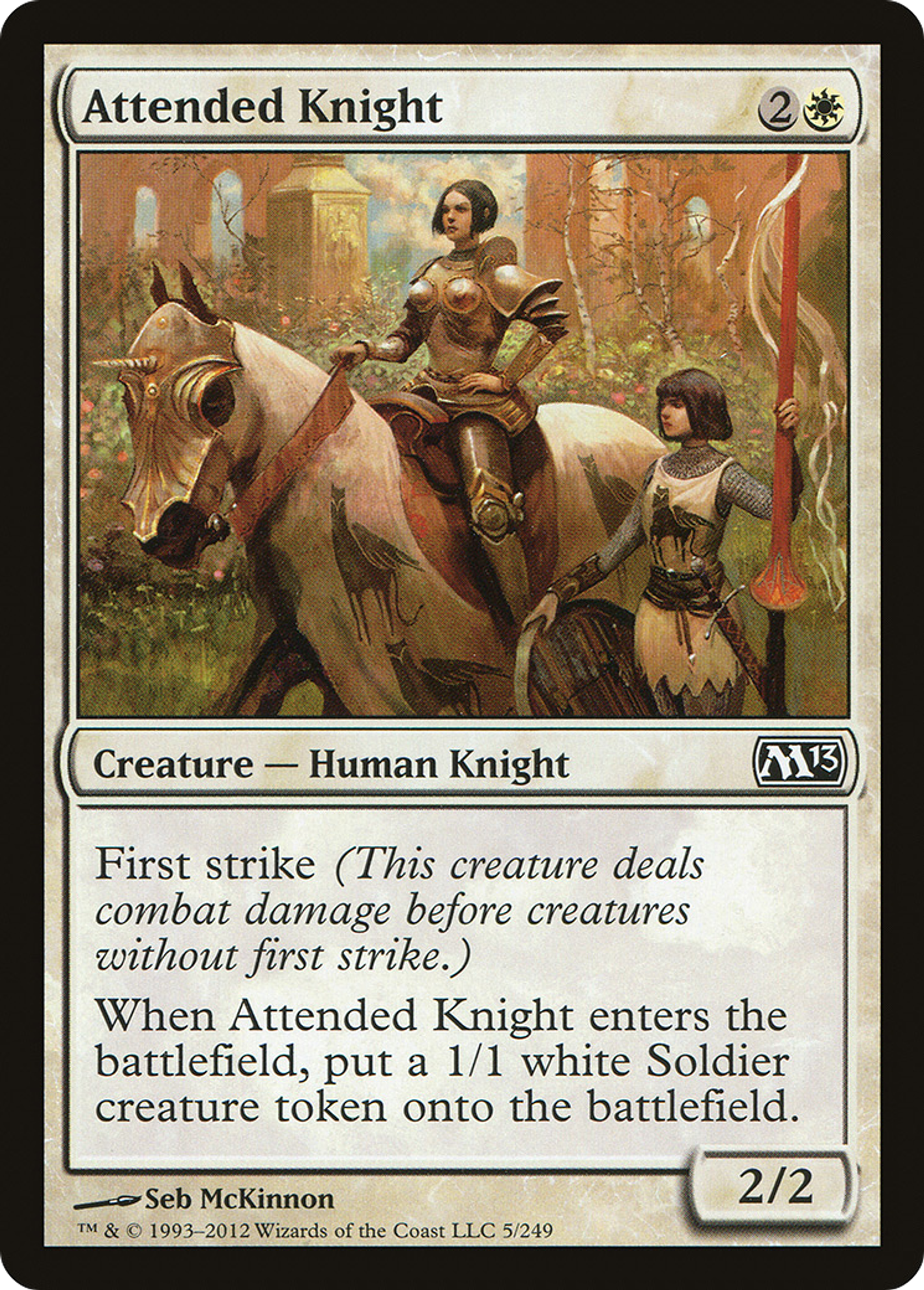 Attended Knight — Magic 2013 — Magic: The Gathering
