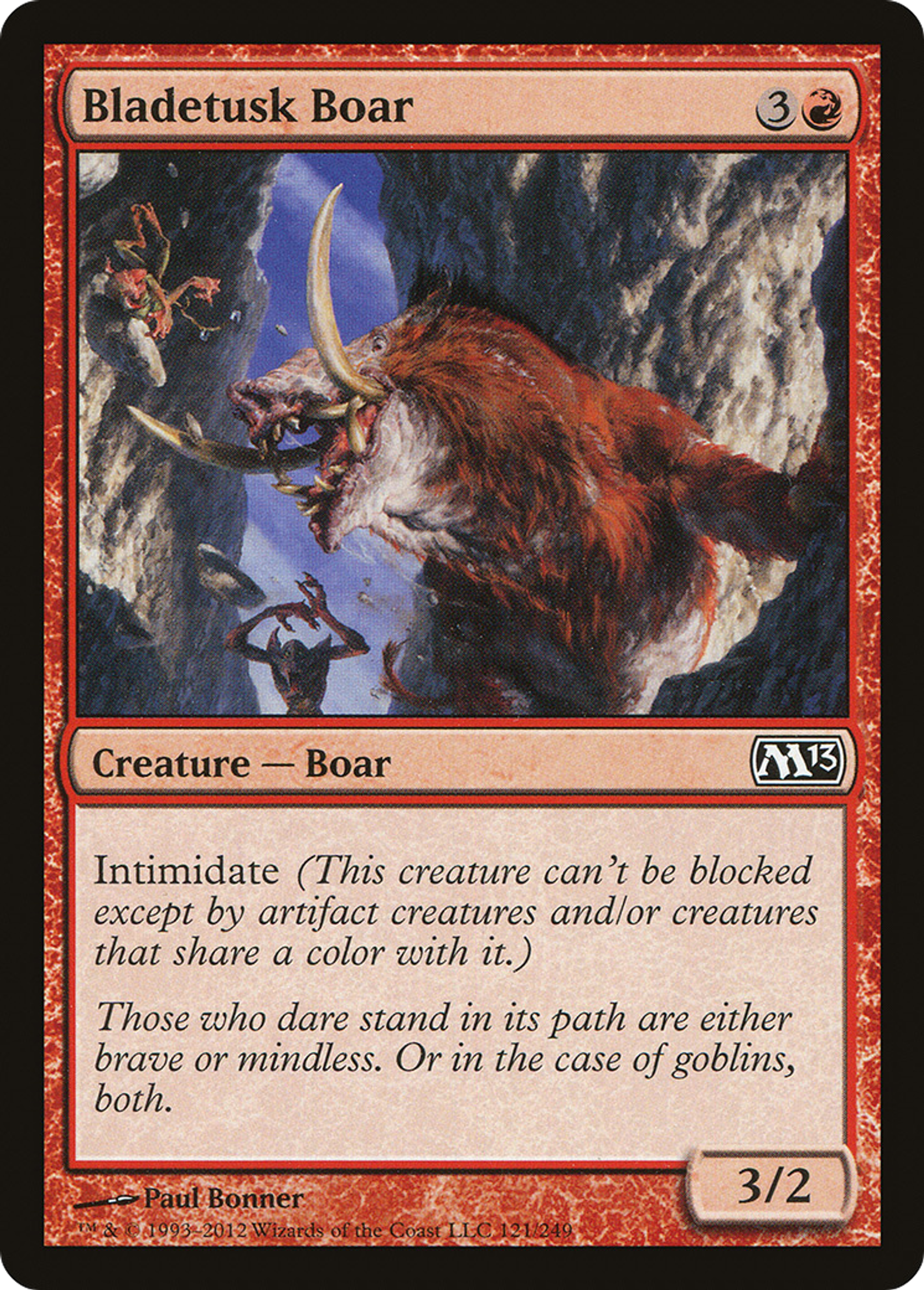 Bladetusk Boar — Magic 2013 — Magic: The Gathering