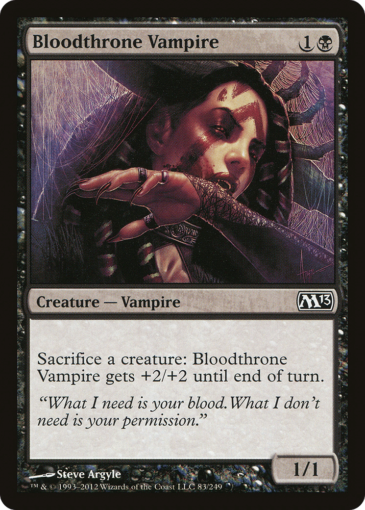 Bloodthrone Vampire — Magic 2013 — Magic: The Gathering