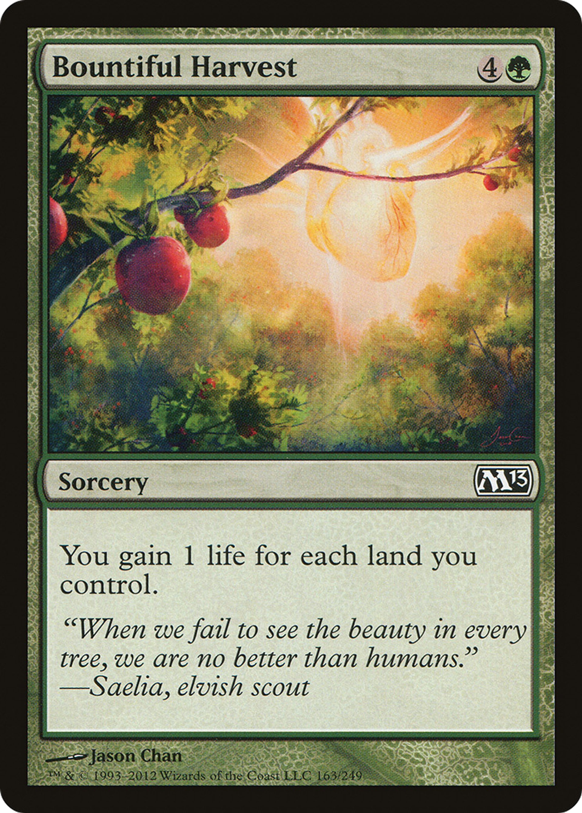 Bountiful Harvest — Magic 2013 — Magic: The Gathering