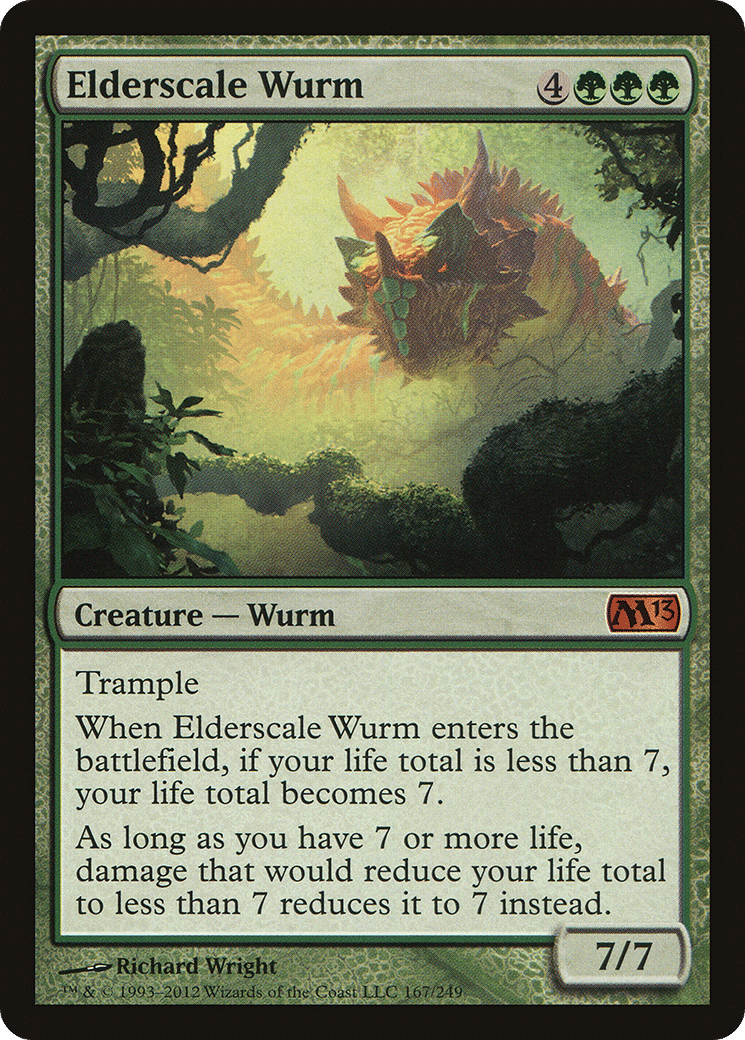 Elderscale Wurm — Magic 2013 — Magic: The Gathering
