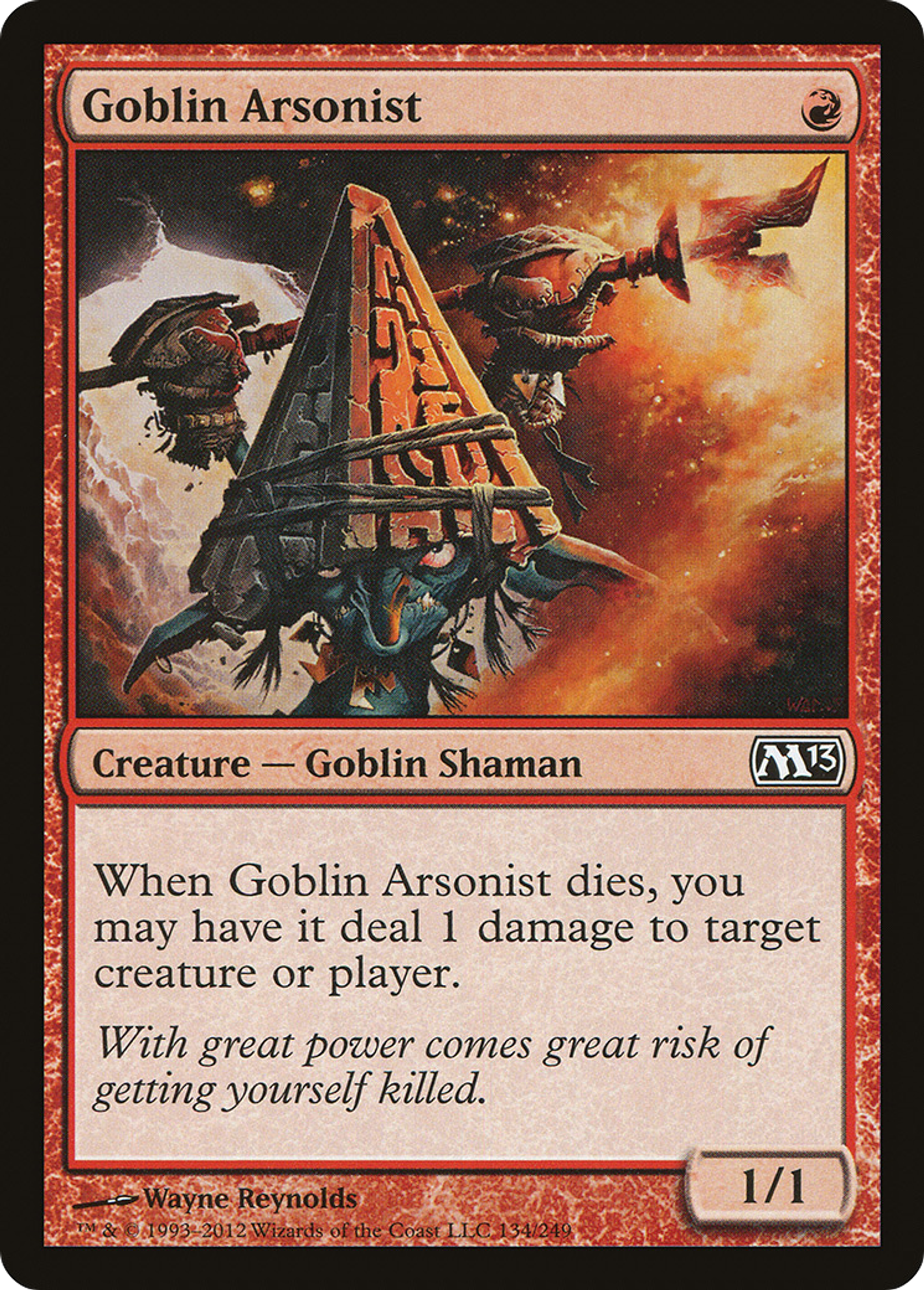 Incendiaire gobelin — Magic 2013 — Magic: The Gathering