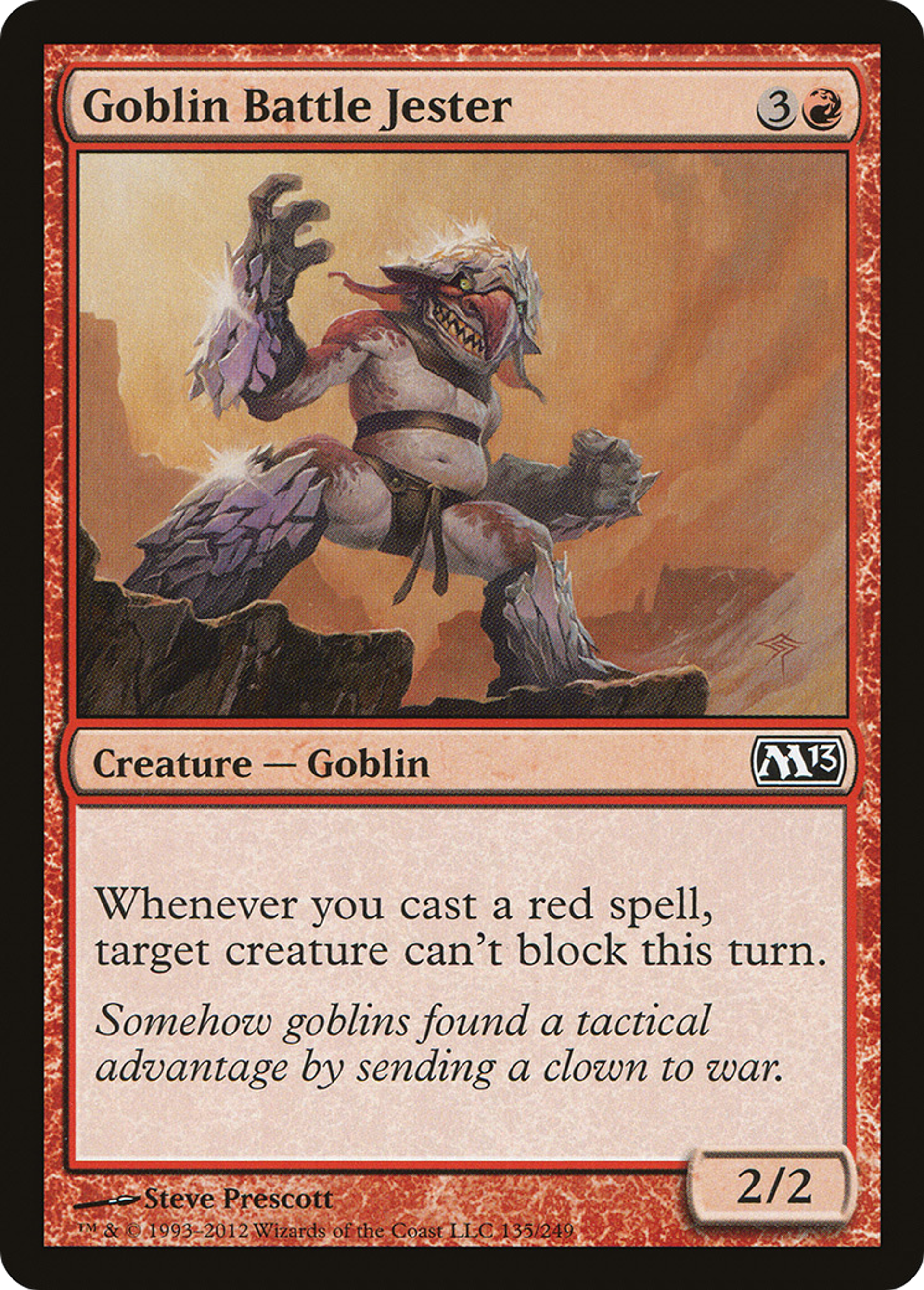 Goblin Battle Jester — Magic 2013 — Magic: The Gathering