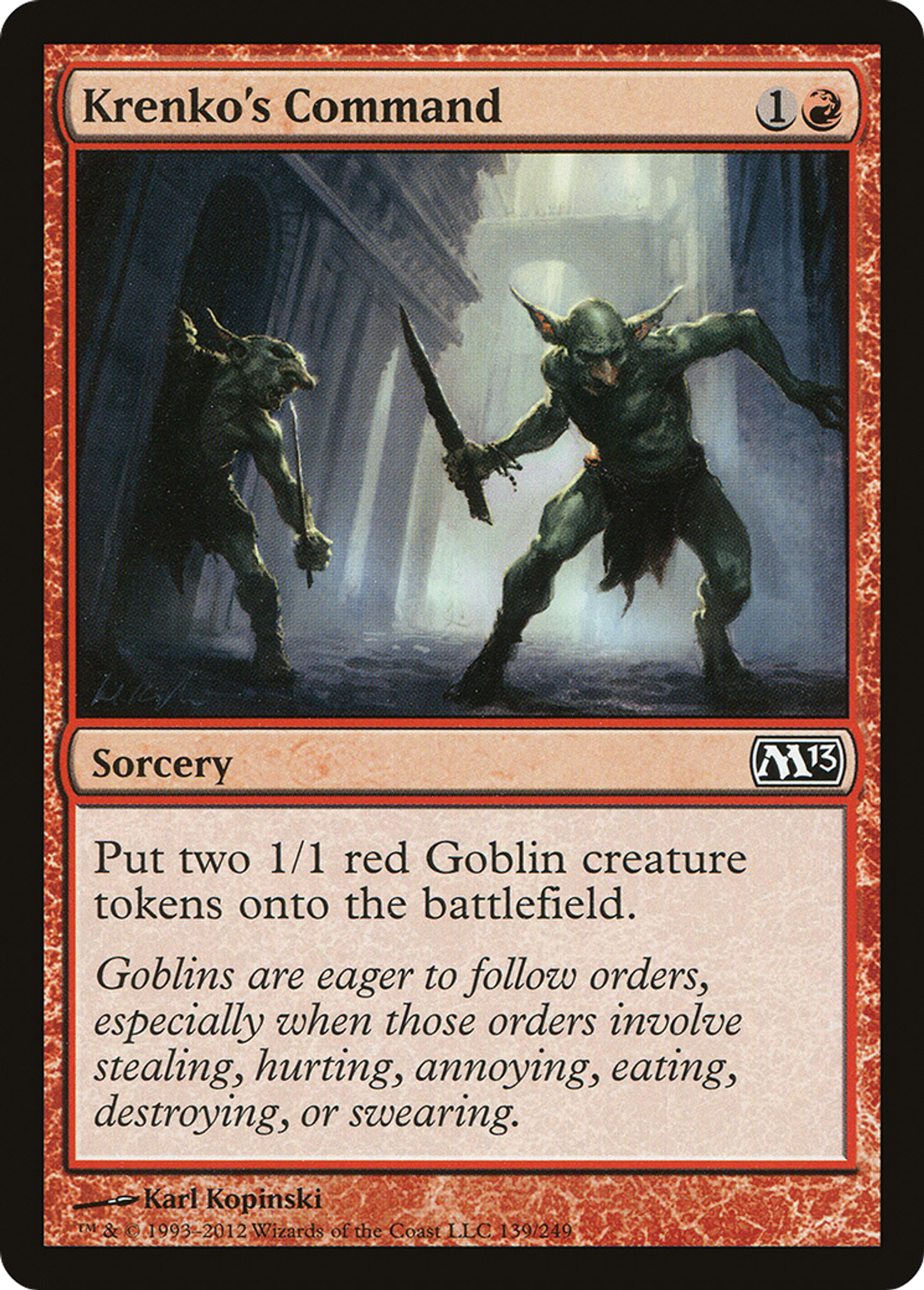 Krenko's Command — Magic 2013 — Magic: The Gathering