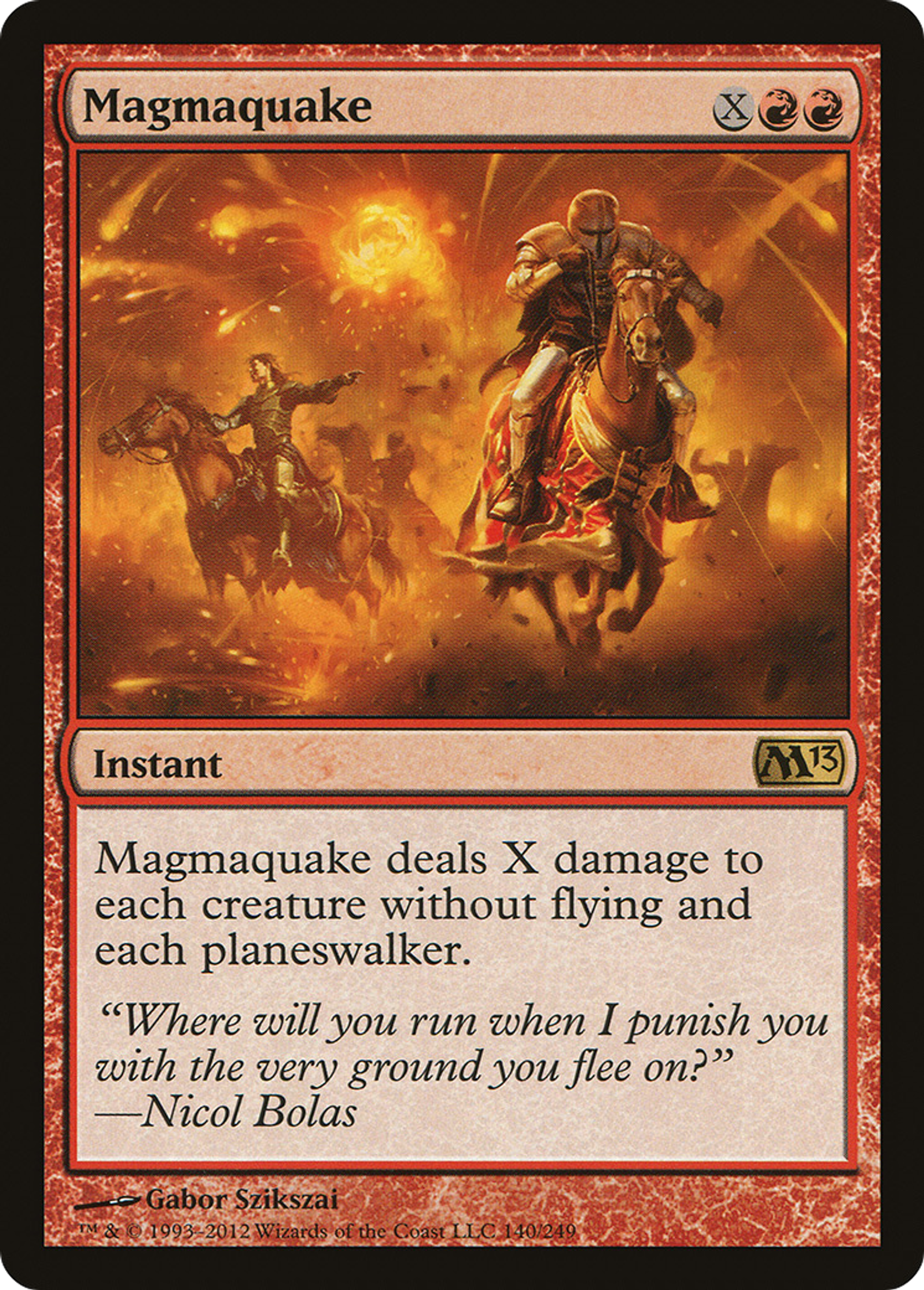 Tremblement de lave — Magic 2013 — Magic: The Gathering
