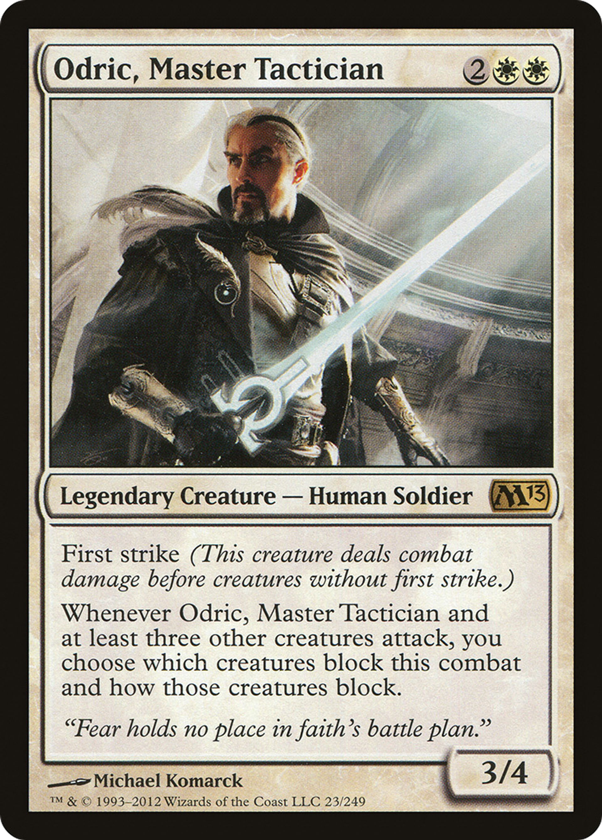 Odric, maître tacticien — Magic 2013 — Magic: The Gathering