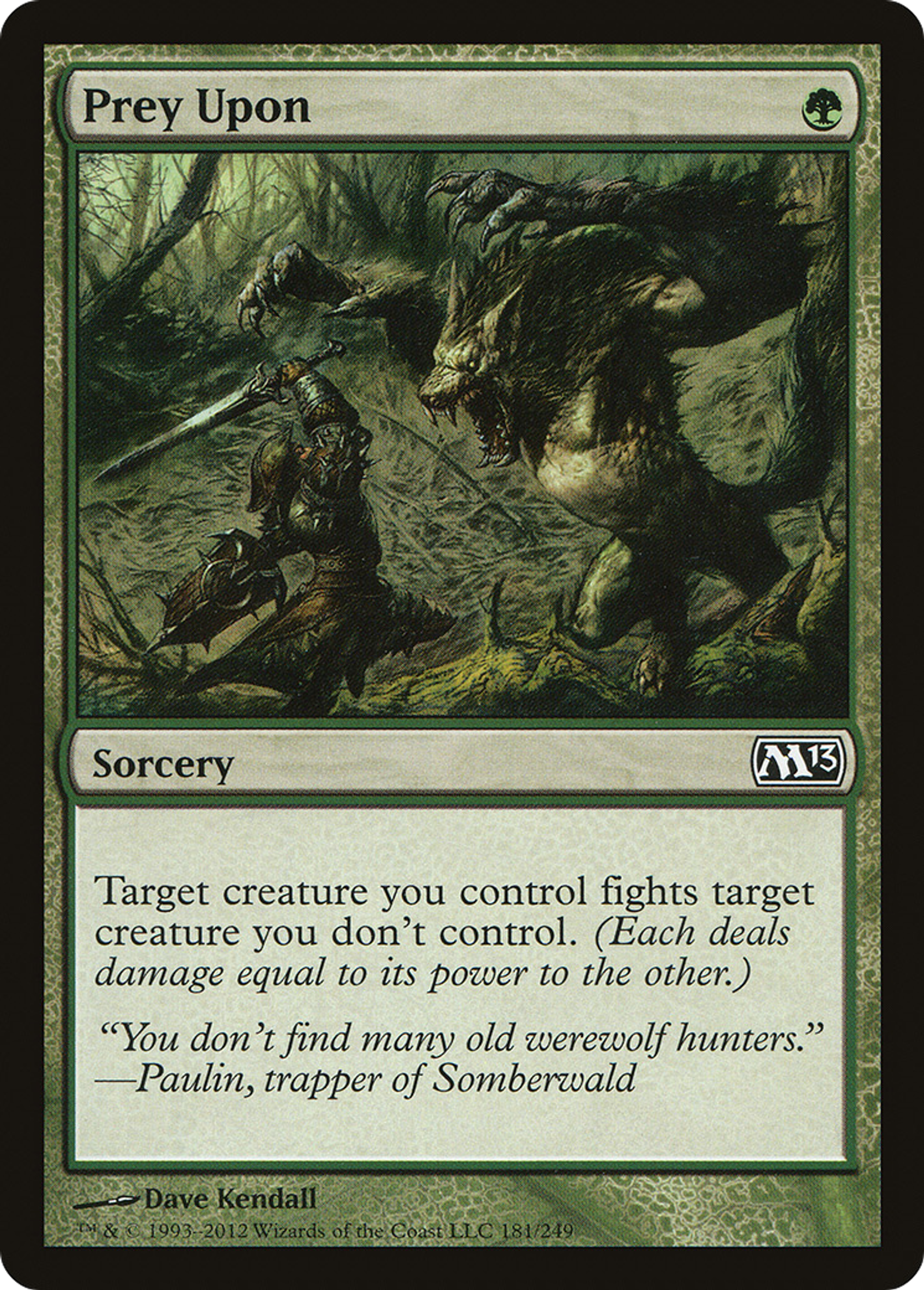 Chasseur chassé — Magic 2013 — Magic: The Gathering