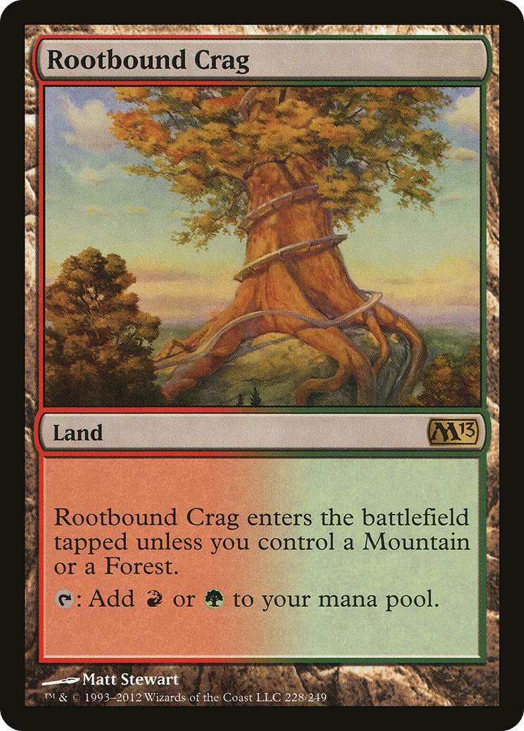 Rootbound Crag — Magic 2013 — Magic: The Gathering
