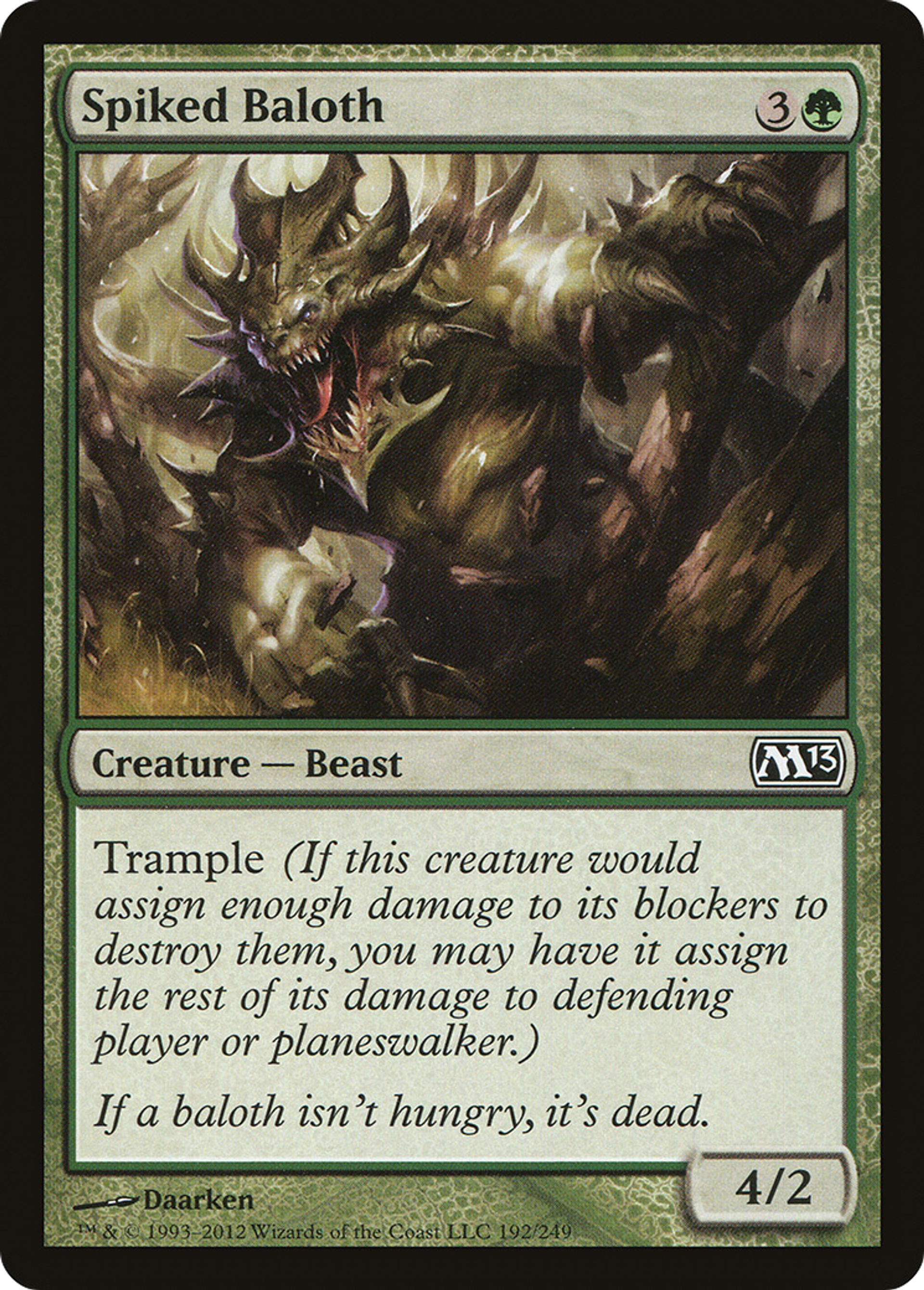 Baloth à piquants — Magic 2013 — Magic: The Gathering